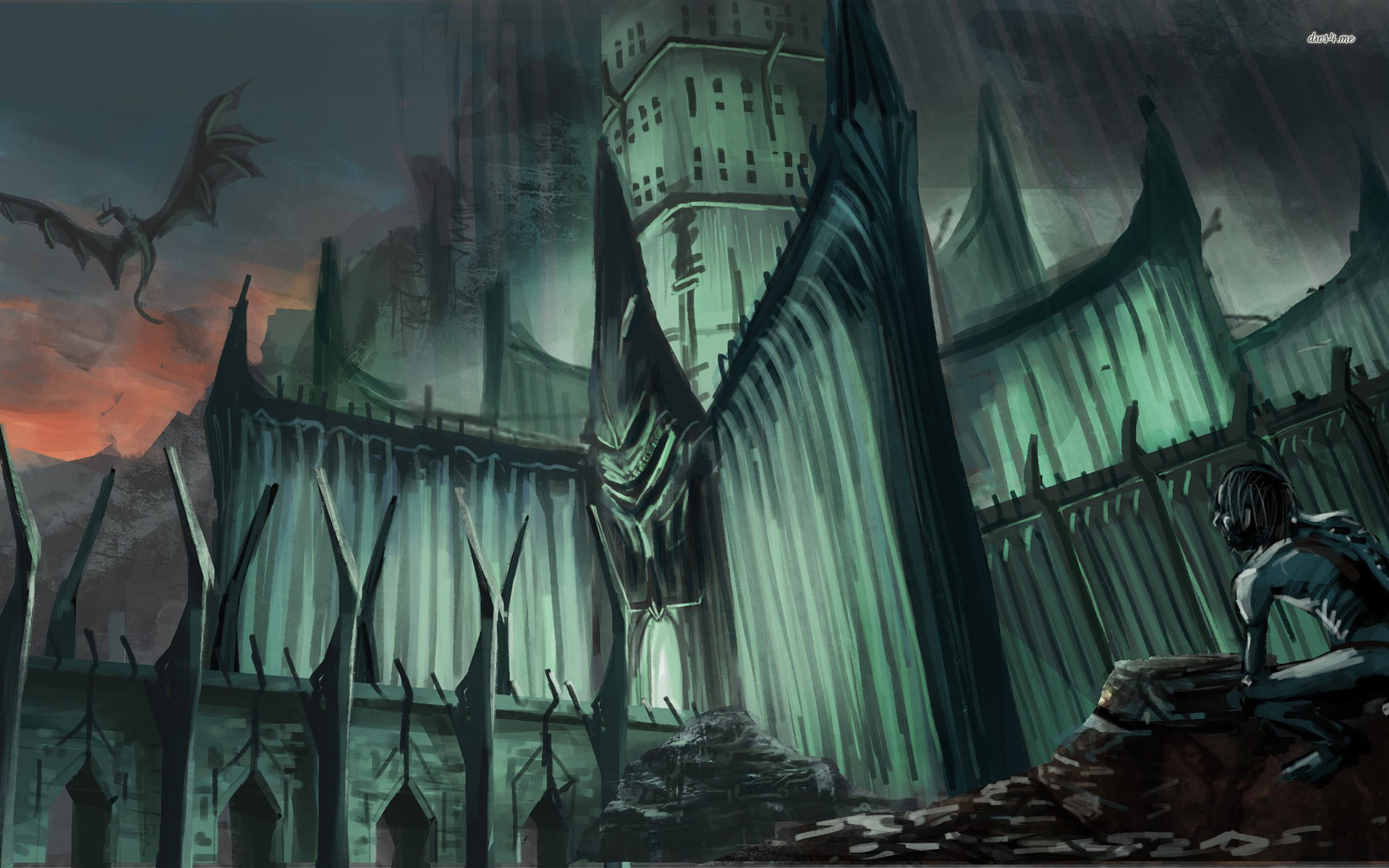 1920x1200 ... Gollum and Minas Morgul - The Lord of The Rings wallpaper  ...