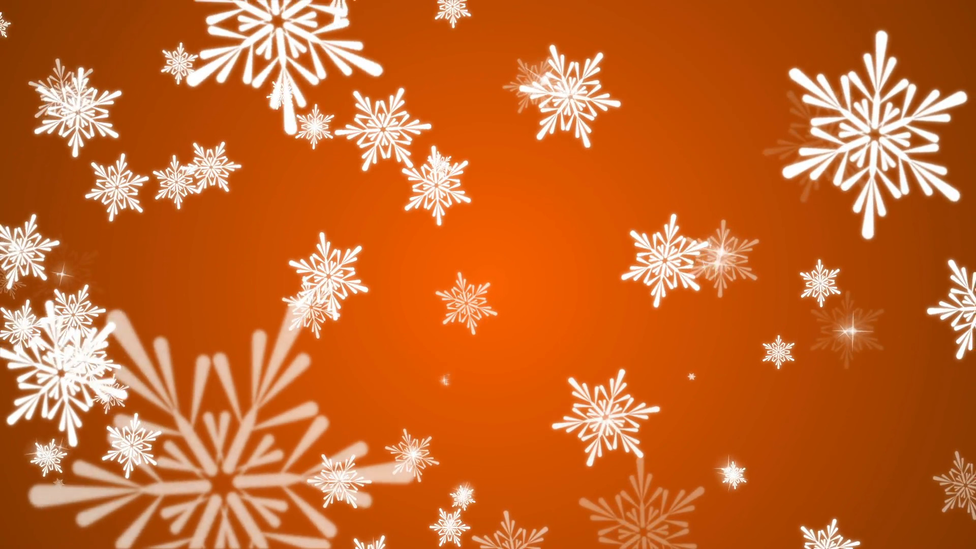 1920x1080 Animated Falling Snow Flakes on a Orange Background Motion Background -  VideoBlocks