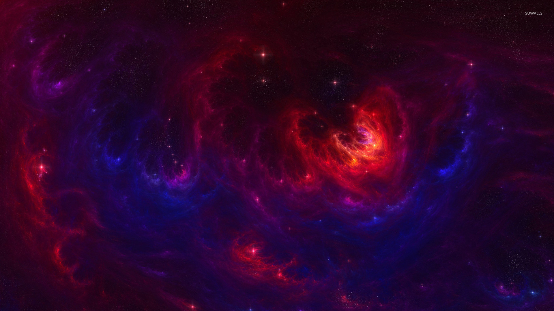 1920x1080 Red and blue nebula wallpaper - Space wallpapers - #17346
