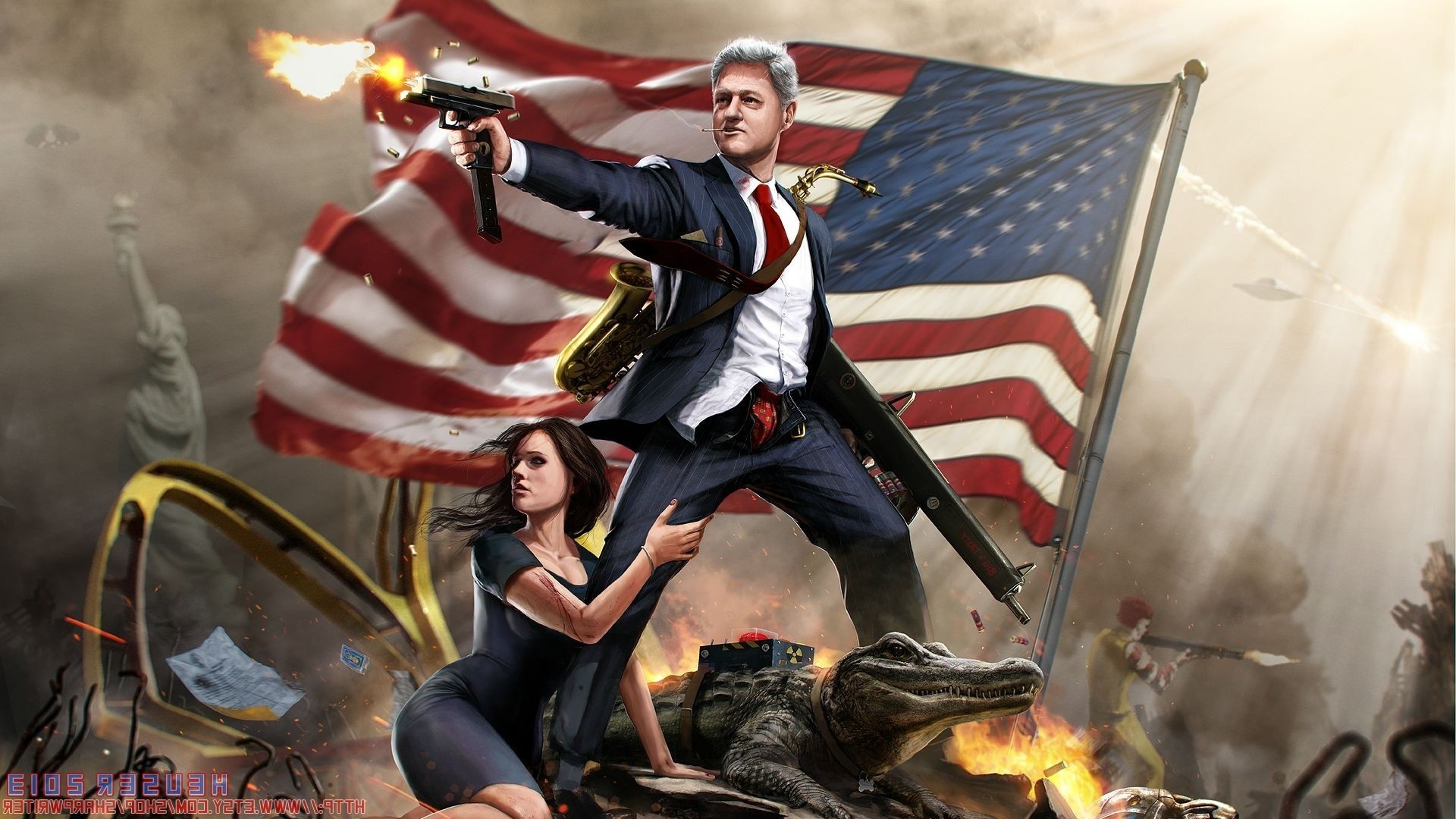 1920x1080 humor, Bill Clinton, USA Wallpapers HD / Desktop and Mobile Backgrounds