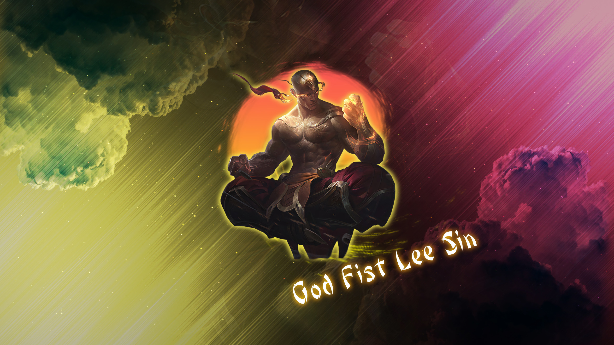 2560x1440 God Fist Lee Sin by IzzyDew HD Wallpaper Fan Art Artwork League of Legends  lol