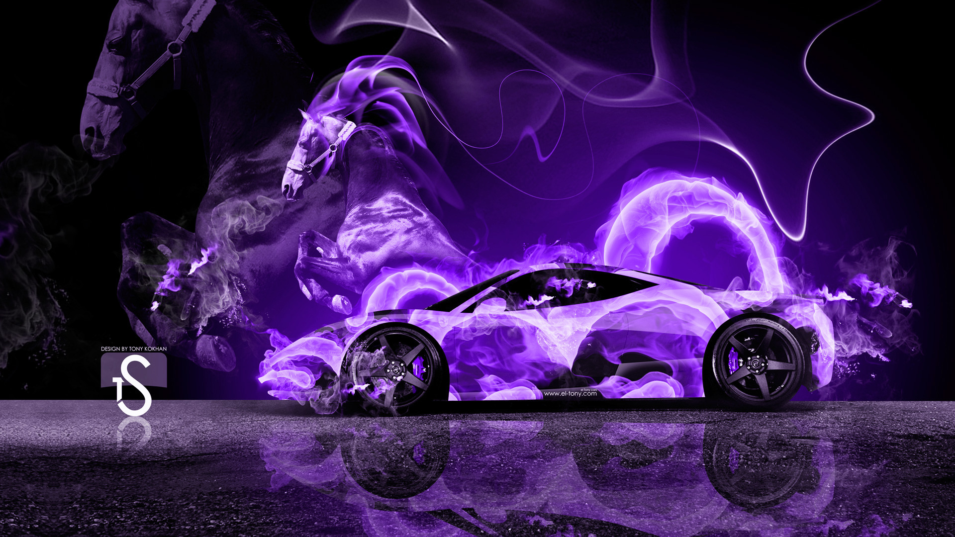 1920x1080 ... Ferrari-Violet-Fire-Horse-Car-2014-HD-Wallpapers-
