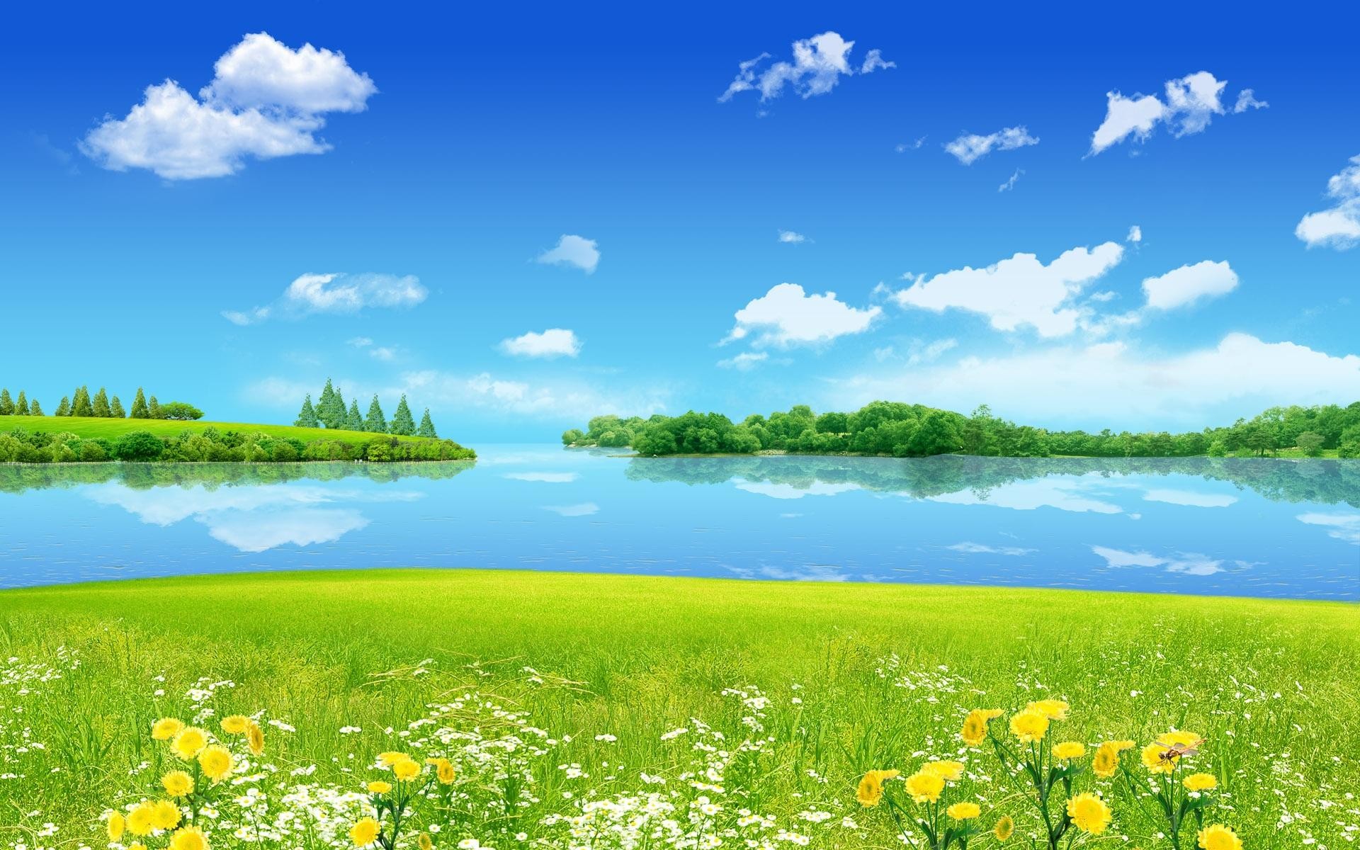 1920x1200 Summer Nature Scenes | This is hi-res image. Right click on it,