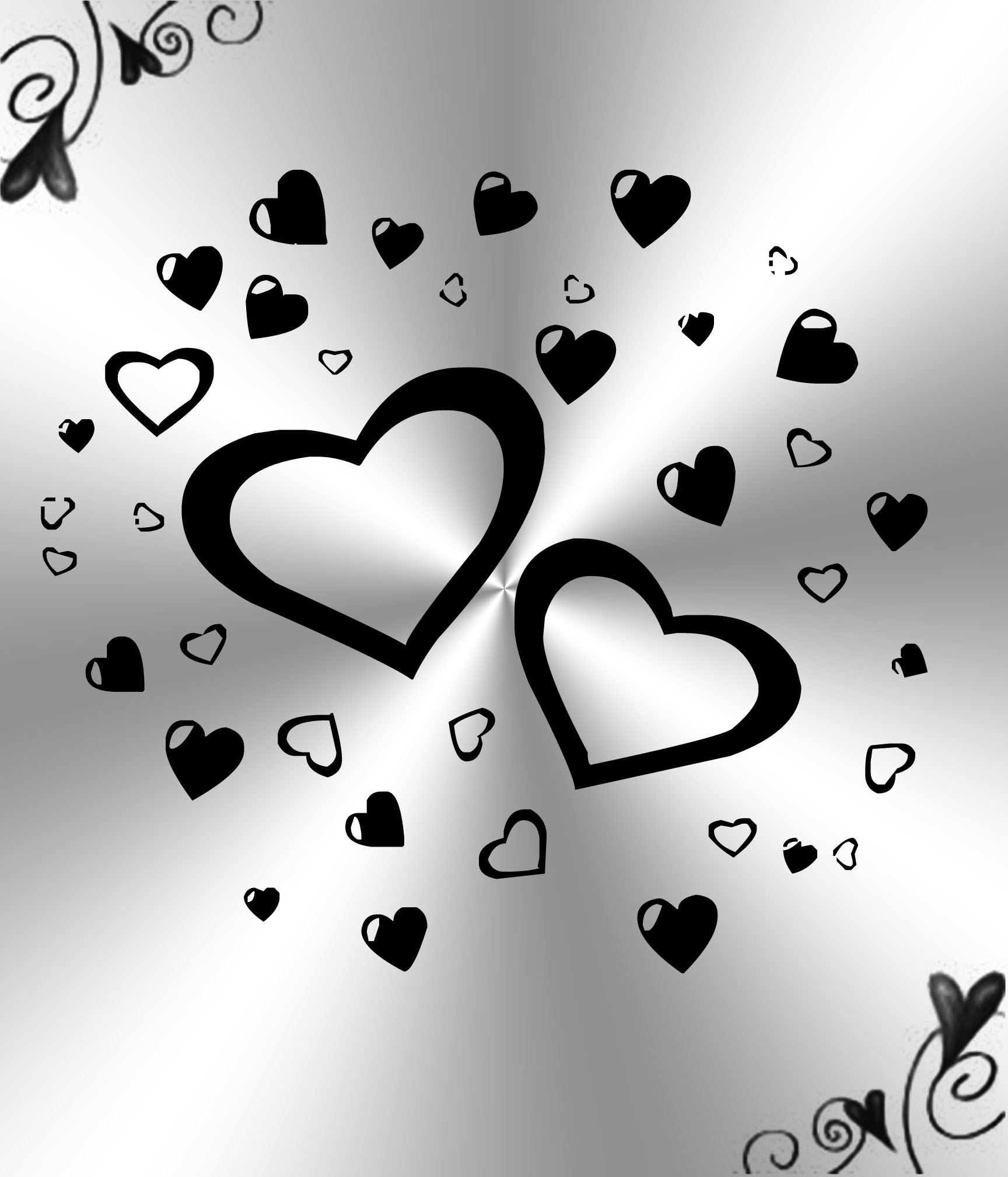 1728x2016 ... White And Black Hearts Background by Princessdawn755