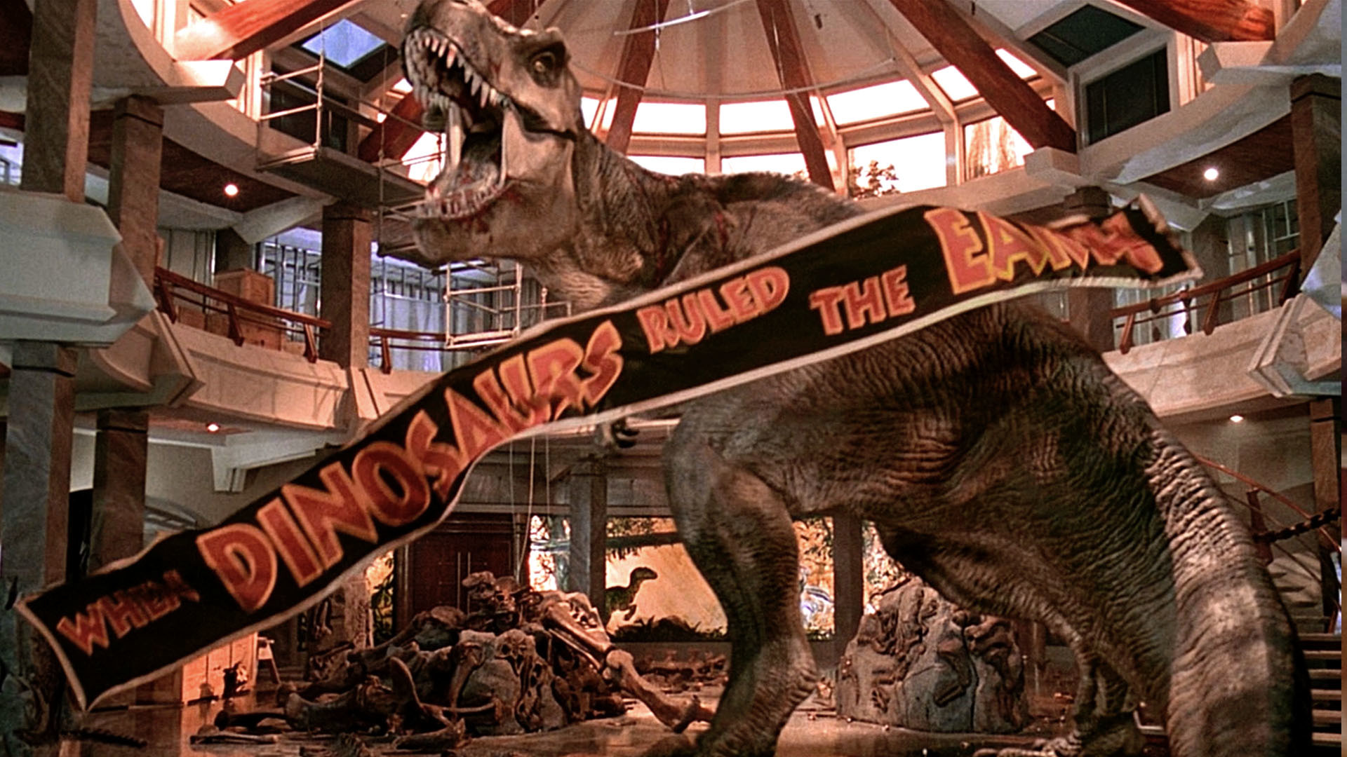 1920x1080 Jurassic Park Official Clip - T-Rex vs. the Raptors - 1993 | Fandango  MOVIECLIPS