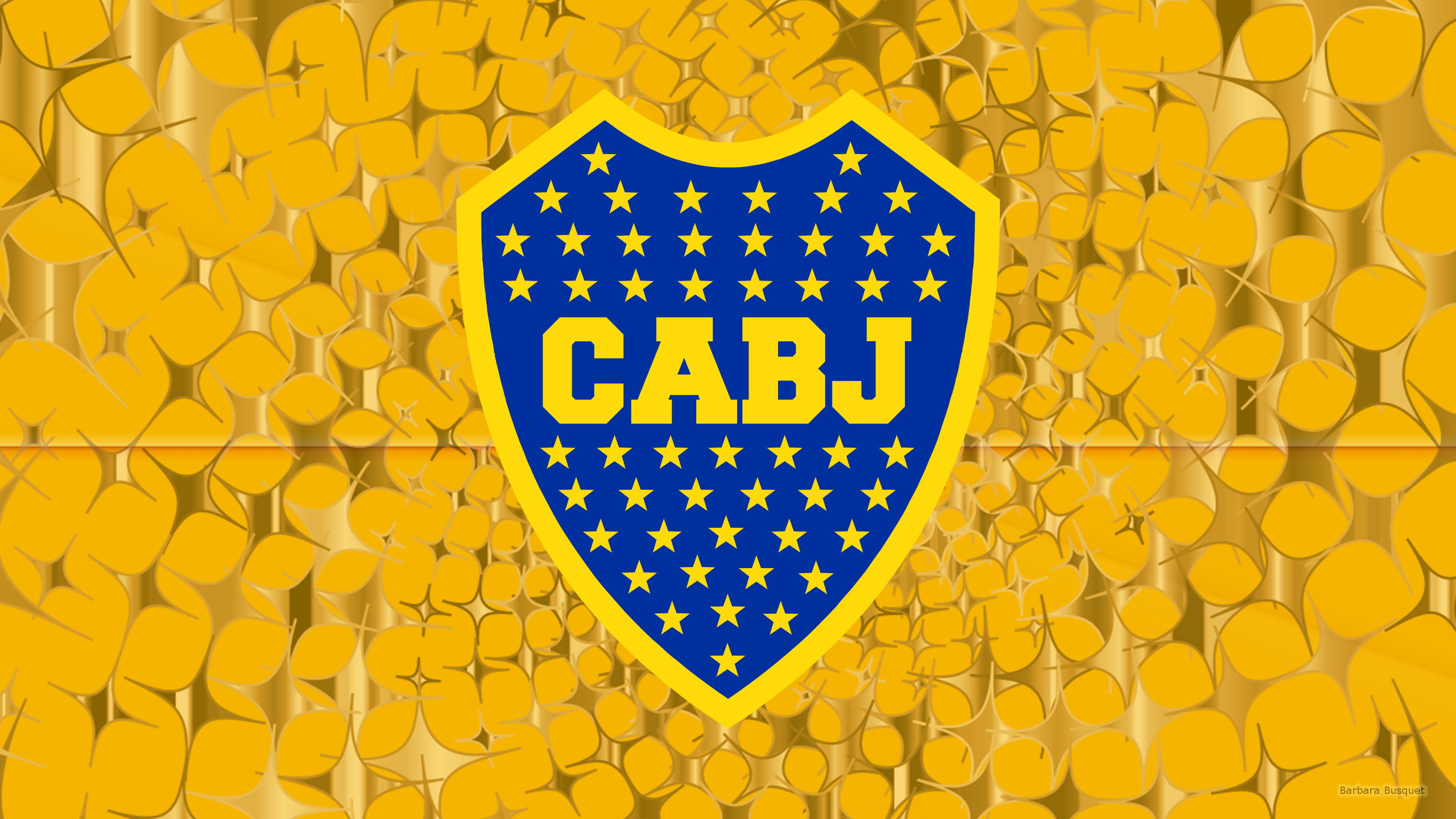 2560x1440 Orange Ca Boca Juniors wallpaper stars