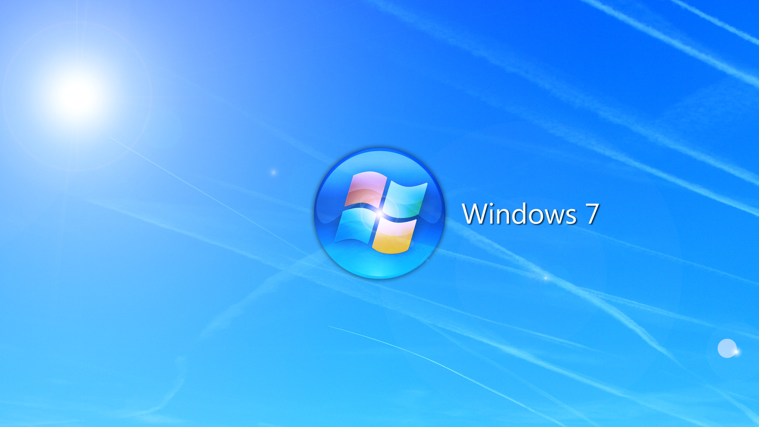 2560x1440 windows 7 blue sky bliss theme by 4dfuturist on deviantart. windows desktop  wallpaper 7153