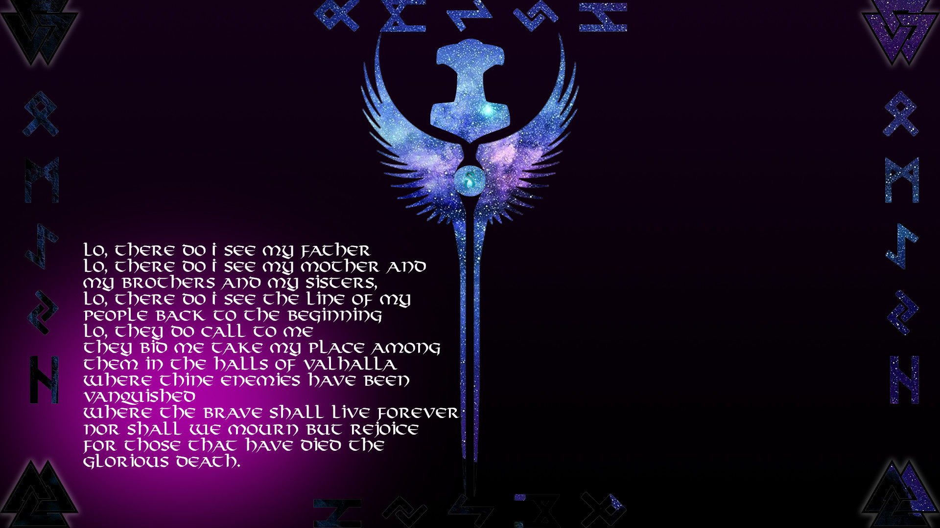 1920x1080 Wings of Valkarie Norse Theme ...