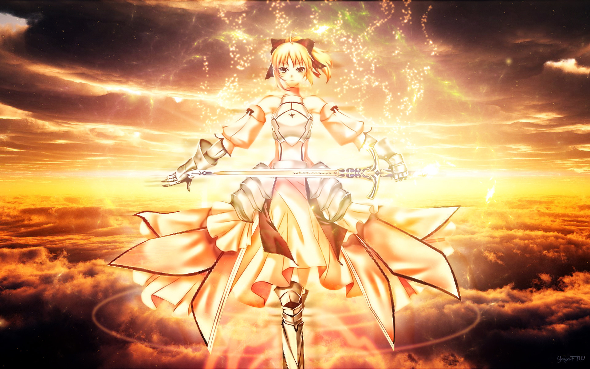 1920x1200 Anime - Fate/Stay Night: Unlimited Blade Works Saber (Fate Series) Fate
