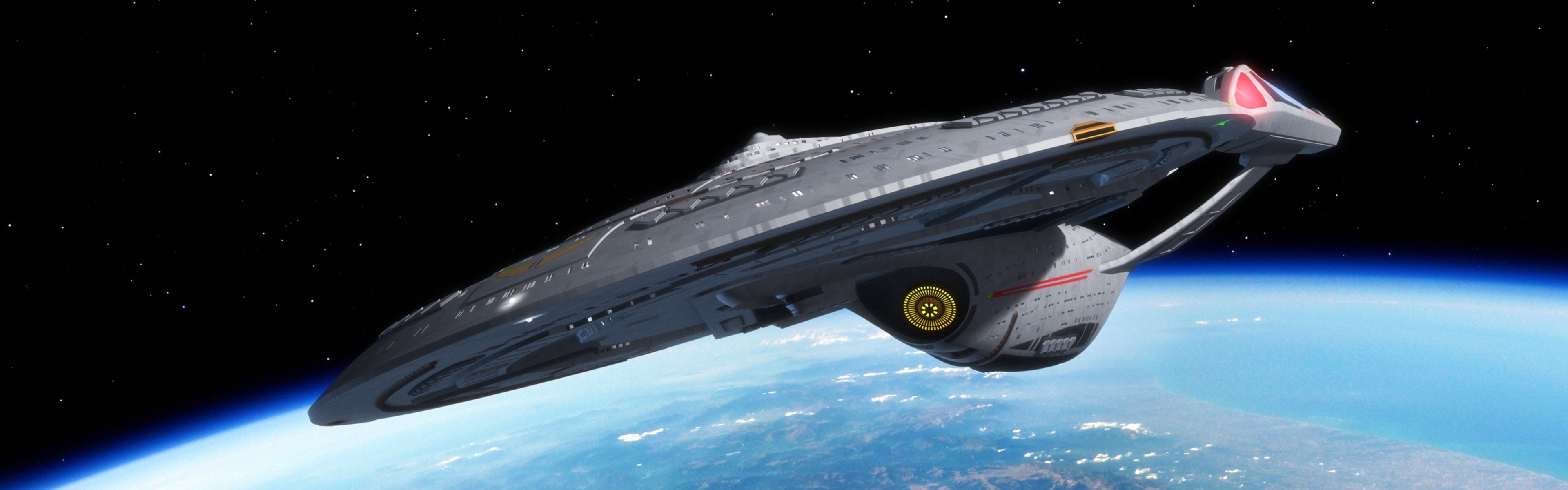 3840x1200 Star Trek, USS Enterprise (spaceship), Space, Multiple Display Wallpapers  HD / Desktop and Mobile Backgrounds