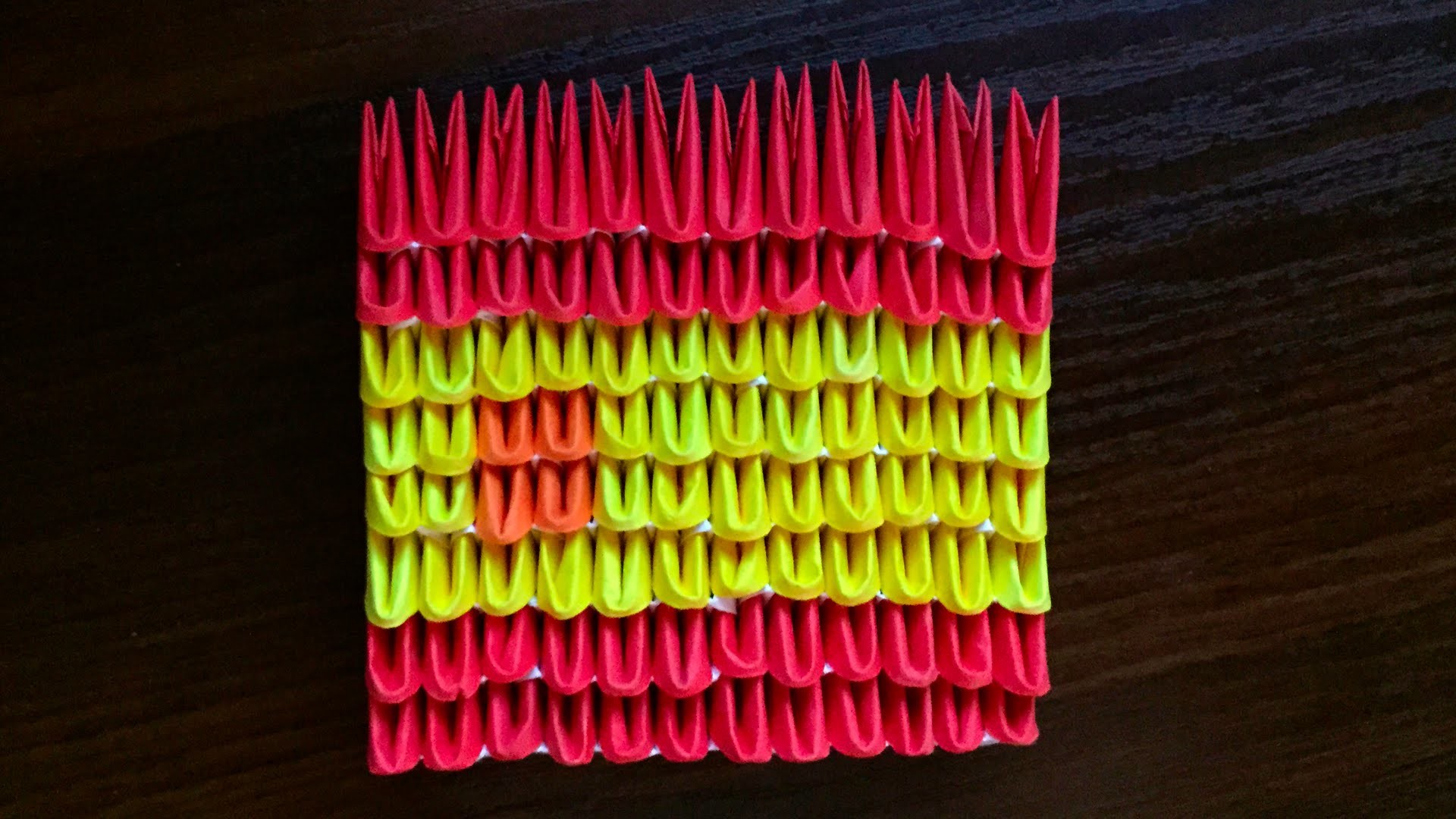 1920x1080 3D origami Spanish Flag Tutorial