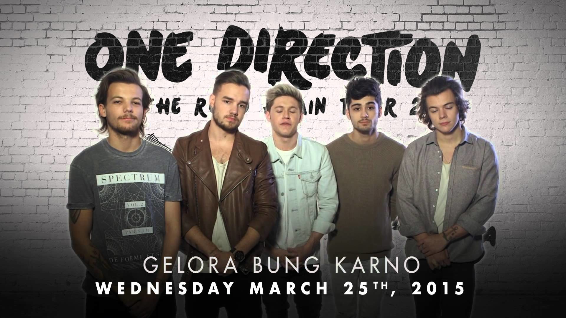 1920x1080 ONE DIRECTION 2015 Tour *INDONESIA* - #1DINDO Announcement - YouTube