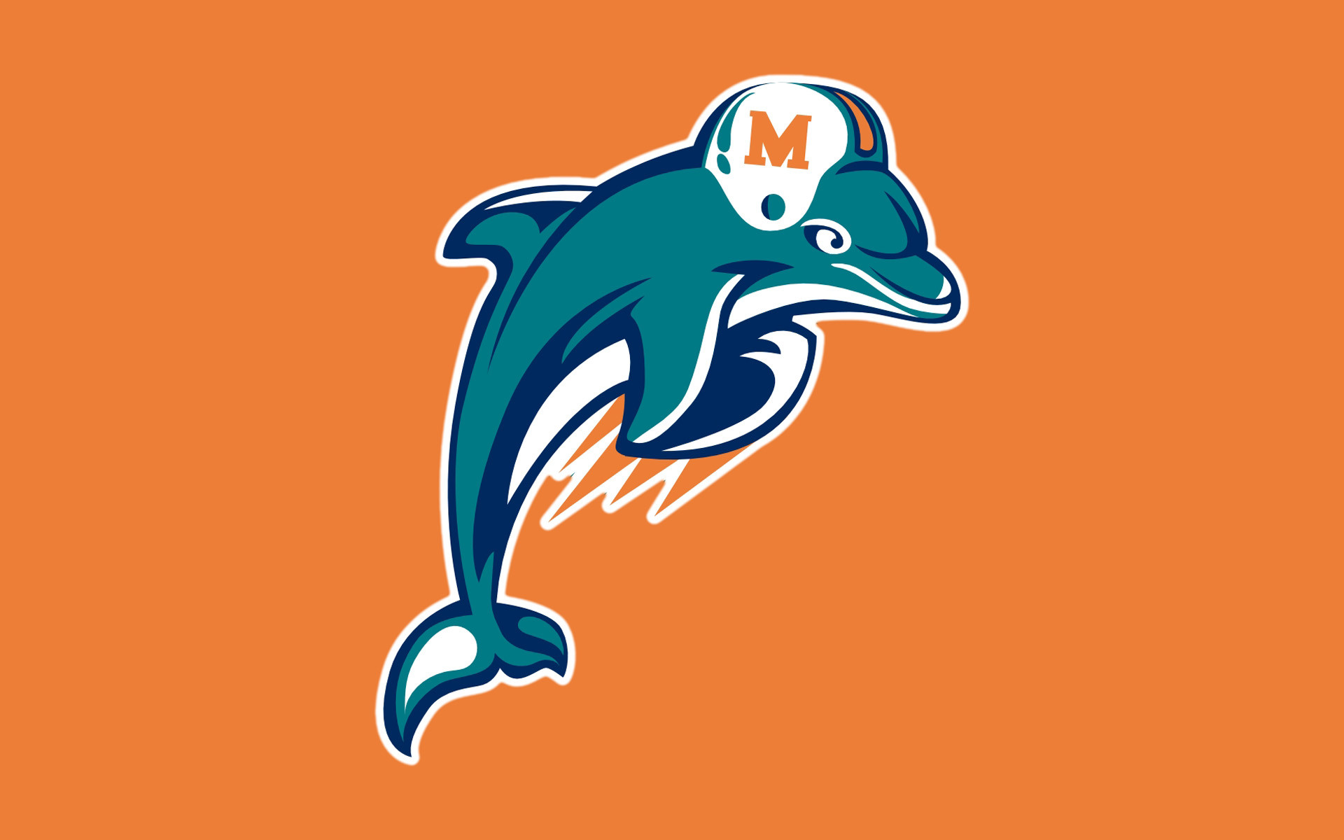 1920x1200 miami dolphins | NFL Miami Dolphins Logo Orange  WIDE