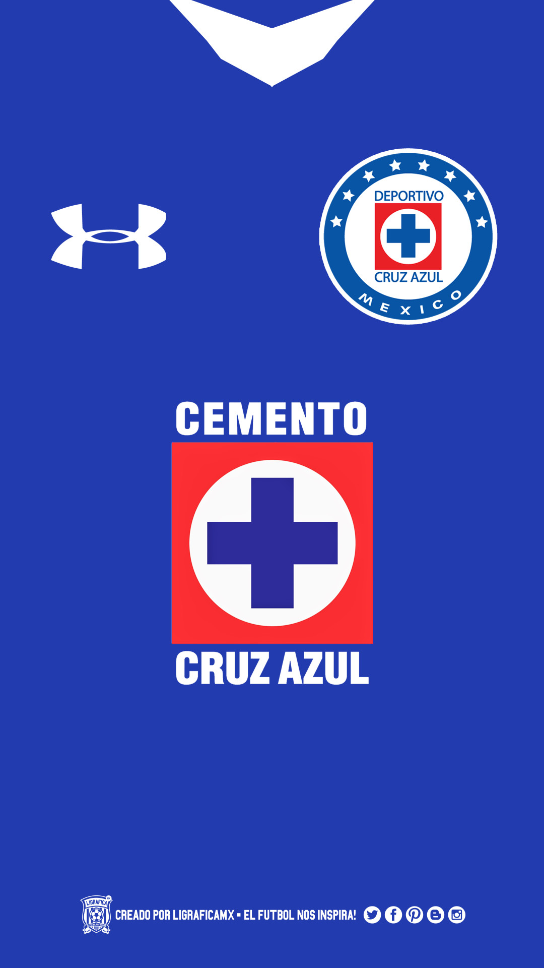1080x1920 Cruz Azul of Mexico wallpaper.