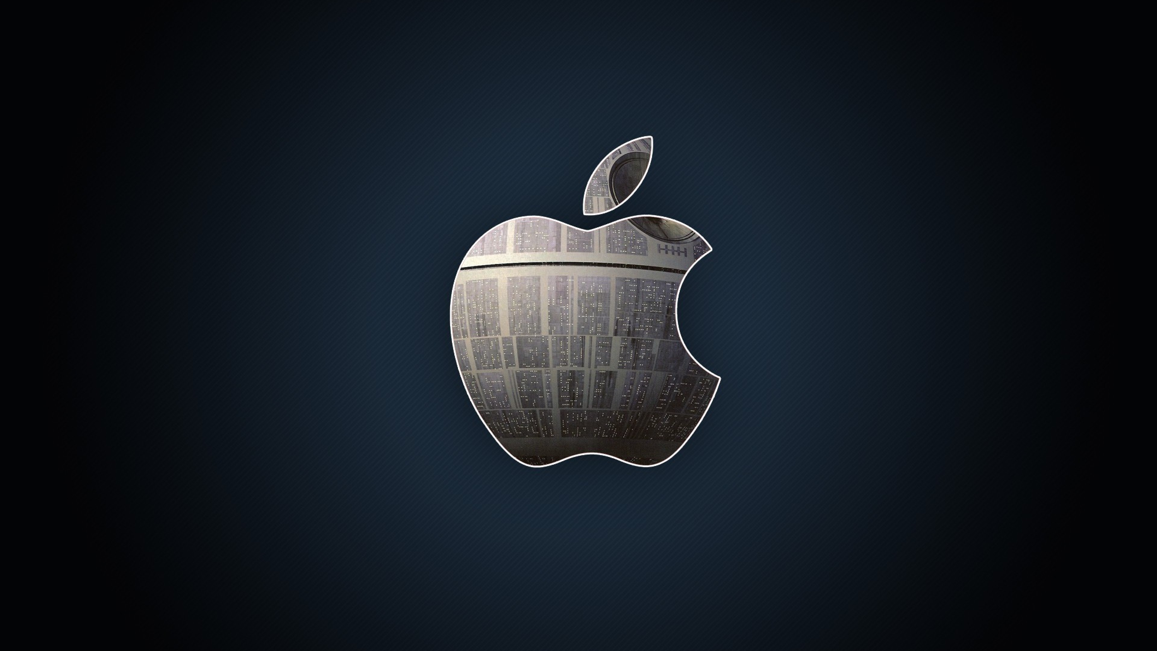 3840x2160  Wallpaper apple, mac, logo, metal, hi-tech