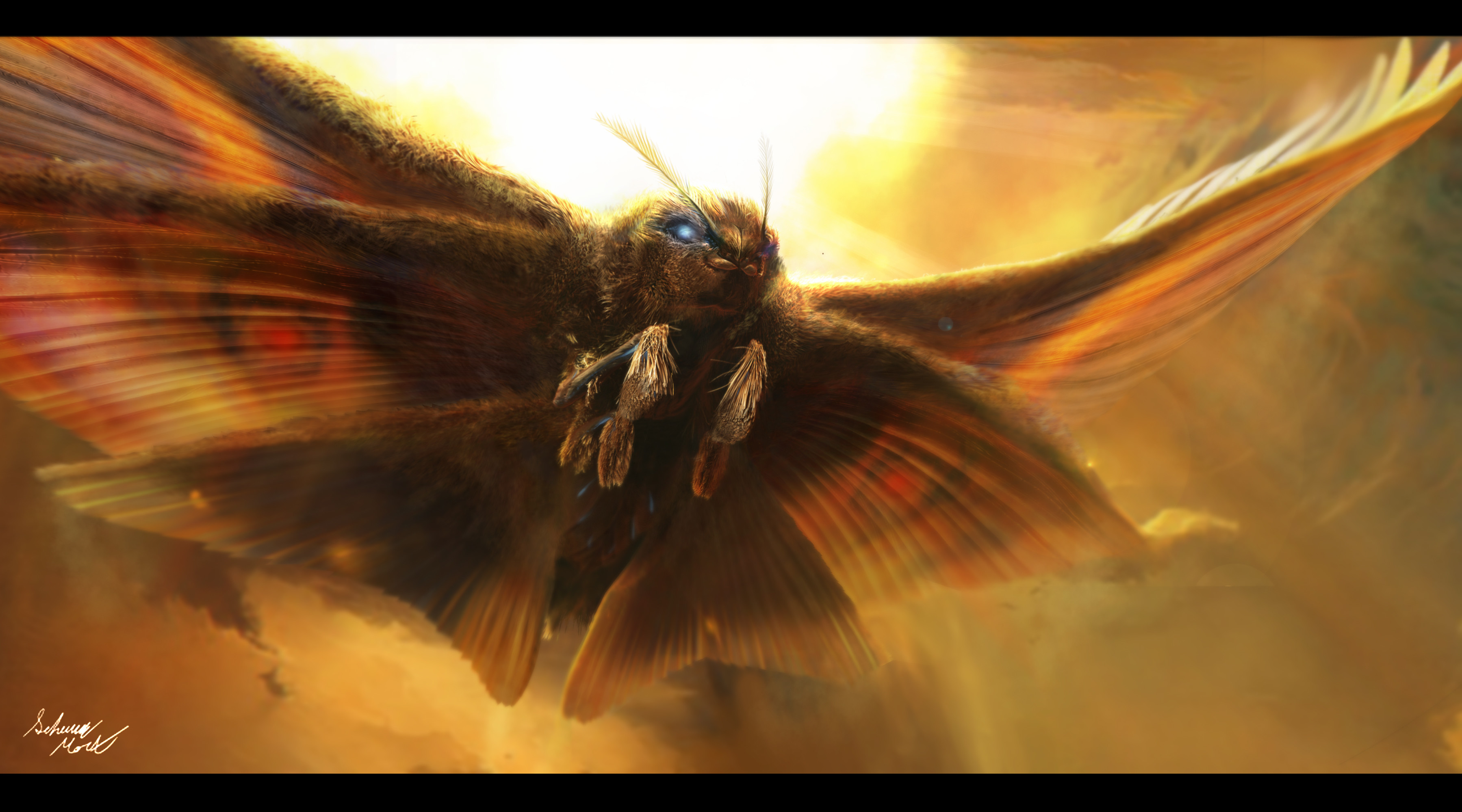 3598x2000 ... Mothra, Protector of Earth by InkVeil-Matter