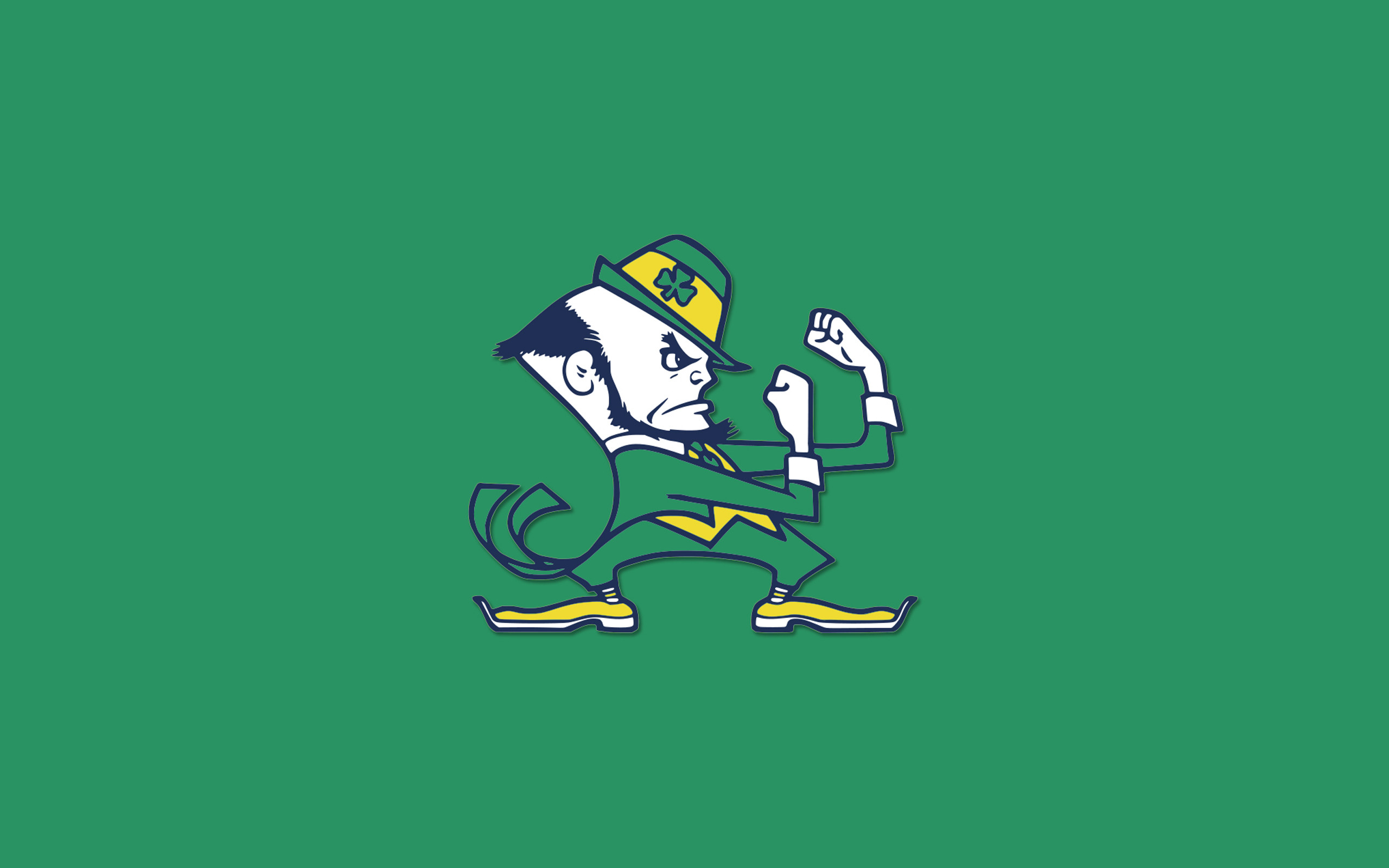 2560x1600 View full size Source Â· Notre Dame Fighting Irish Wallpaper The Leprechaun  Logo HD