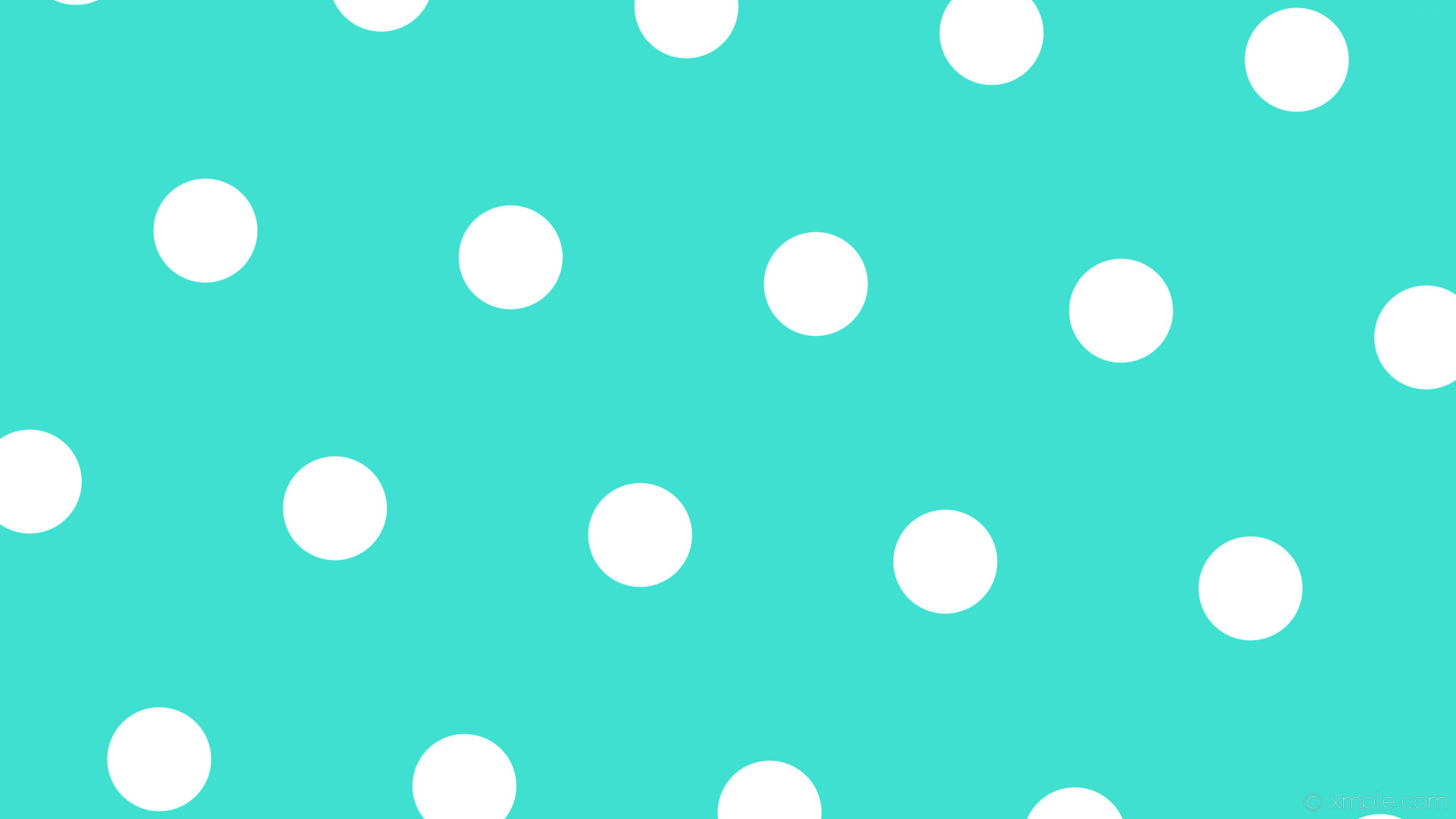 1920x1080 wallpaper polka dots white blue hexagon turquoise #40e0d0 #ffffff diagonal  55Â° 137px 404px
