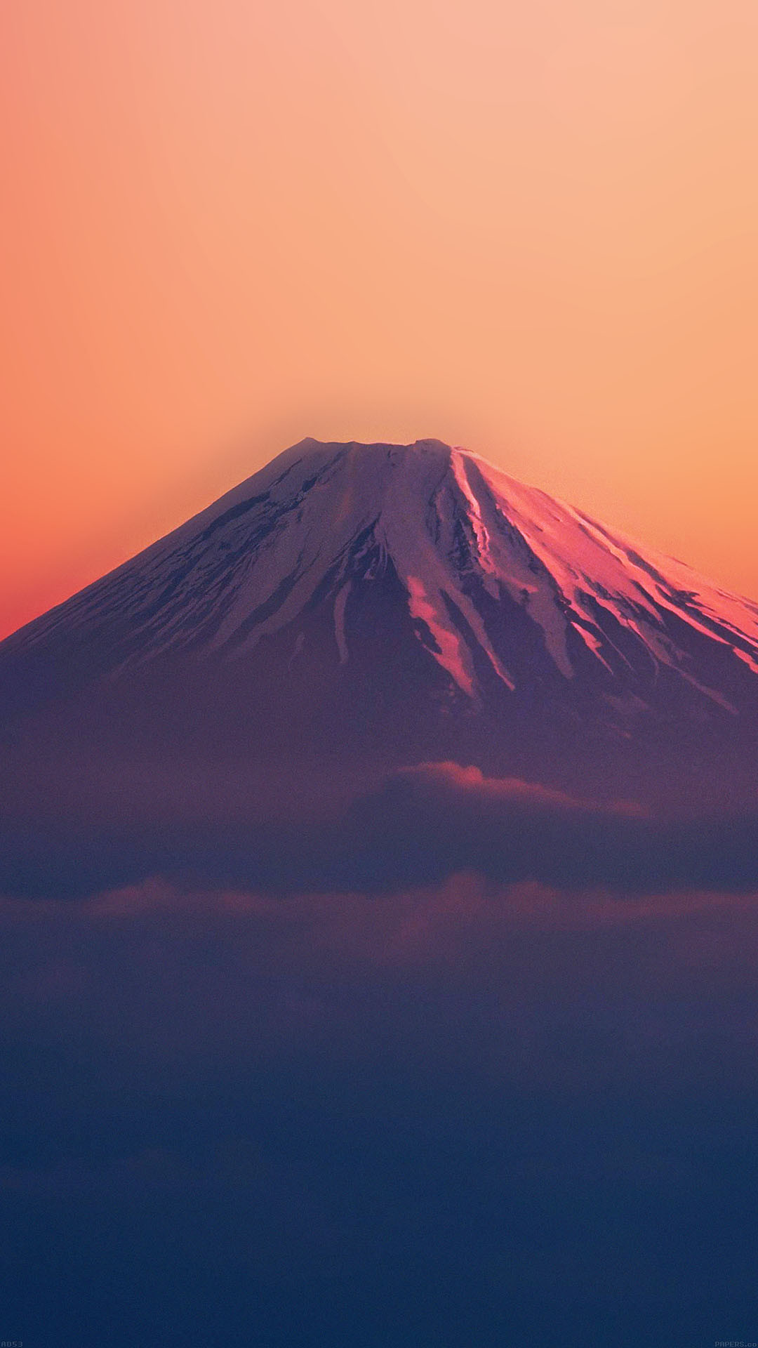 1080x1920 ... papers.co-ad53-fuji-red-mountain-alone-34-