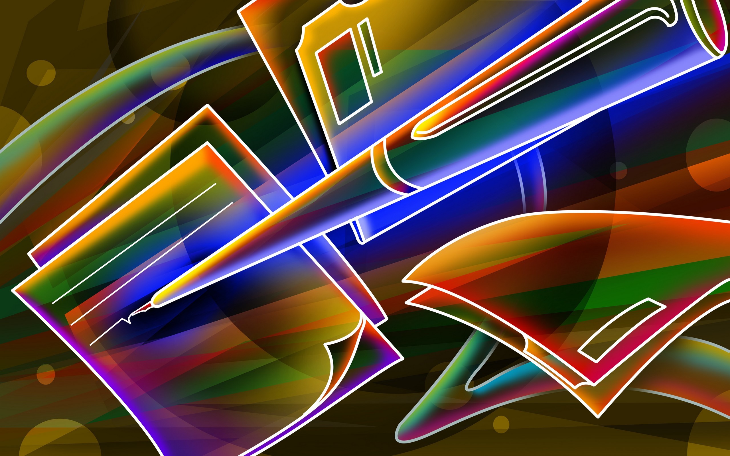 2560x1600 Wallpapers for Desktop: colorful neon backround by Laramie Little