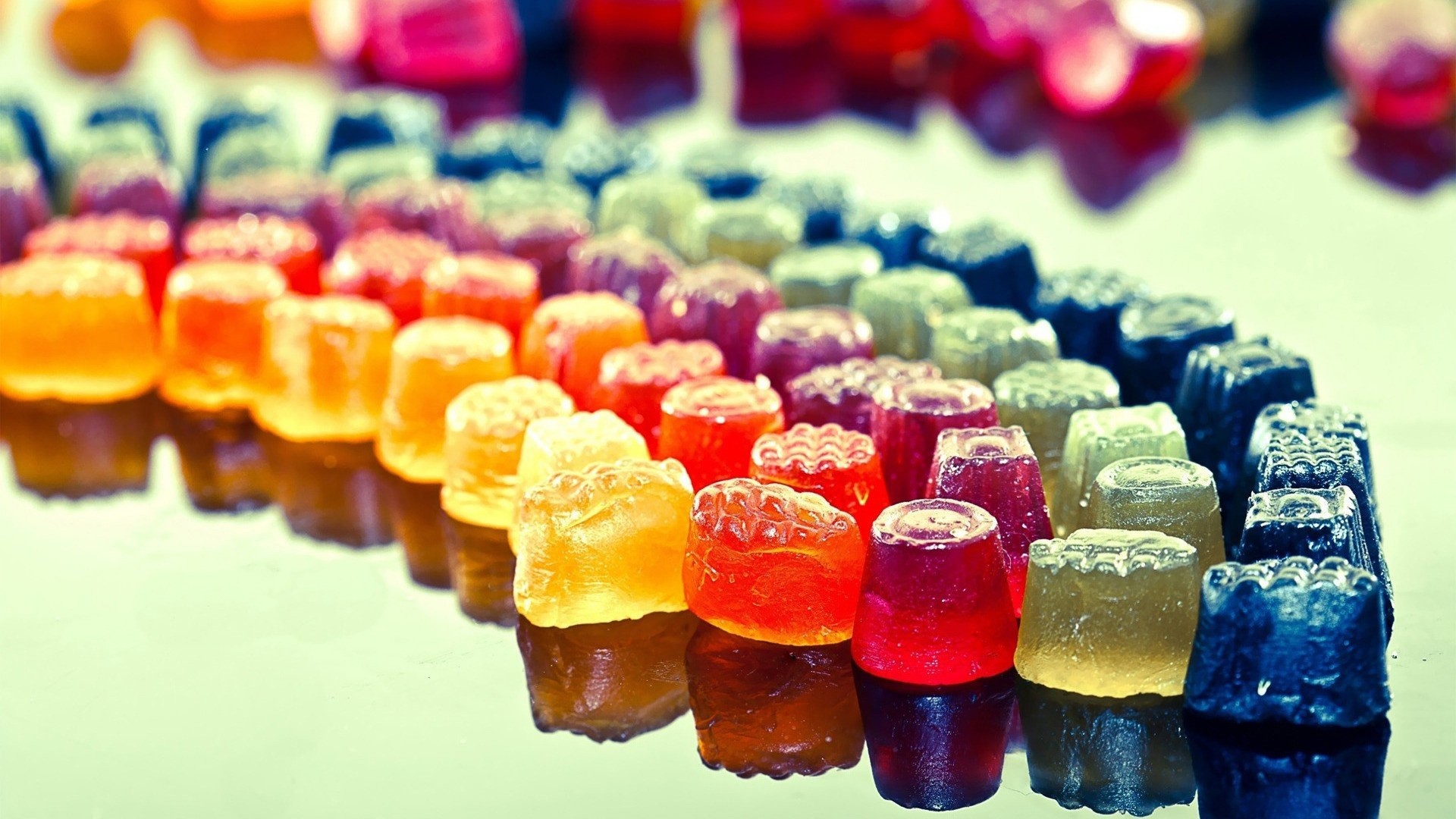 1920x1080 Gummy Bears Jelly Colorful Photography Simple