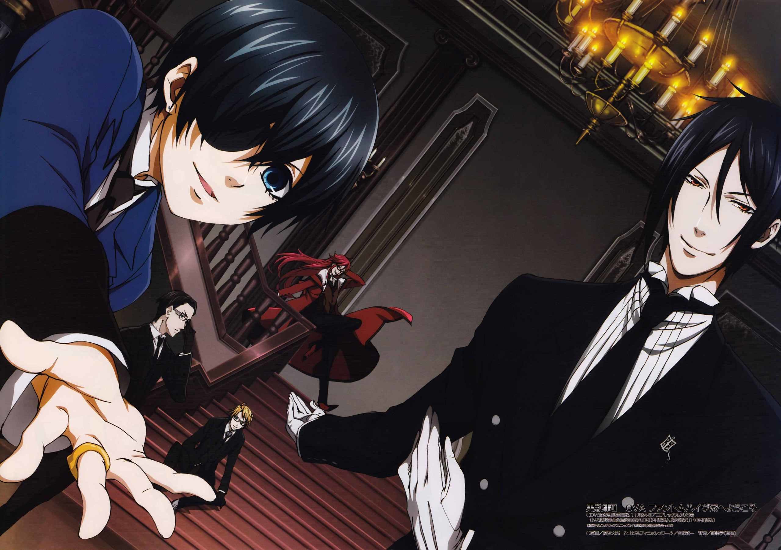 2560x1804 Kuroshitsuji (Black Butler) images Ciel,his butler and others HD wallpaper  and background photos