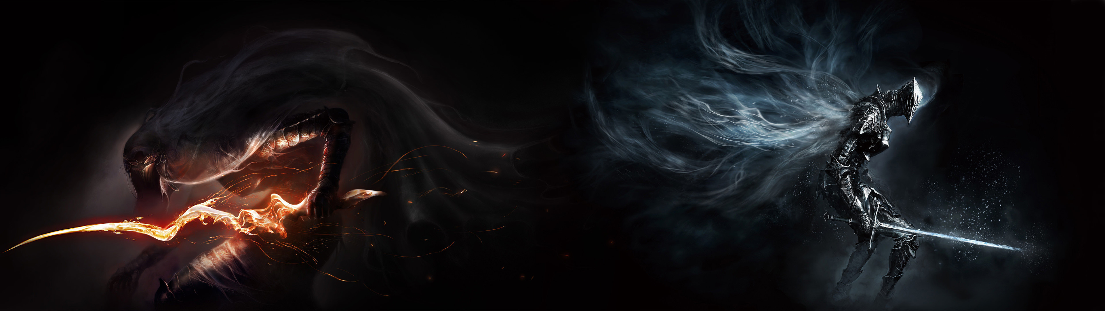 3840x1080 [] Dark souls 3 : The Dancer of the Boreal Valley and Boreal  Outrider ...