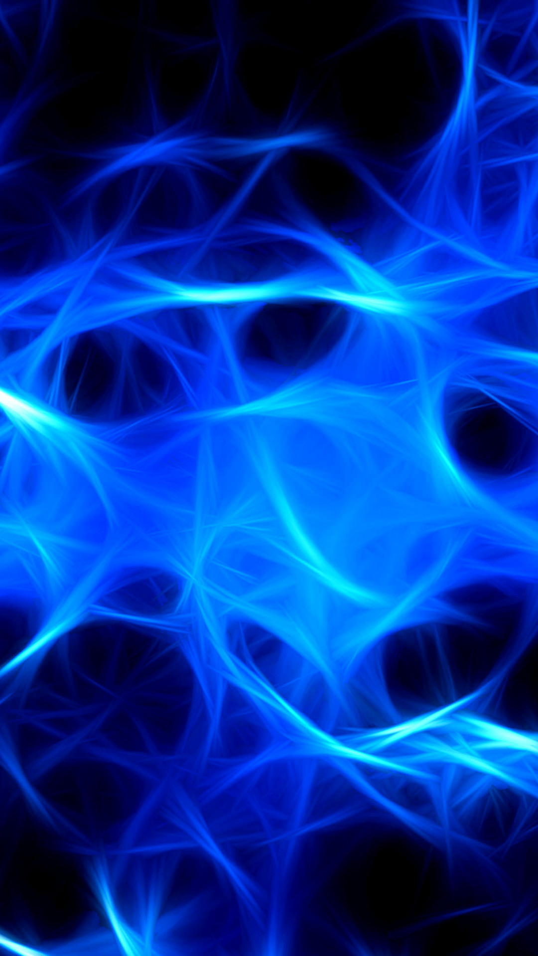 1080x1920  Fractal Art, Blue, Flame, Electric Blue, Illustration Wallpaper  for IPhone 6S+/7+/8+
