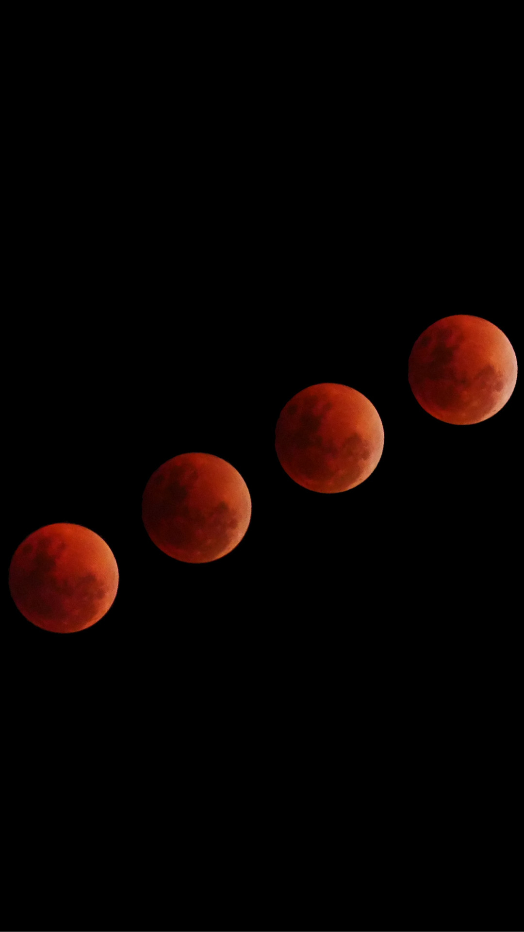 1080x1920 Blood Moon Eclipse Lapse iPhone Wallpaper