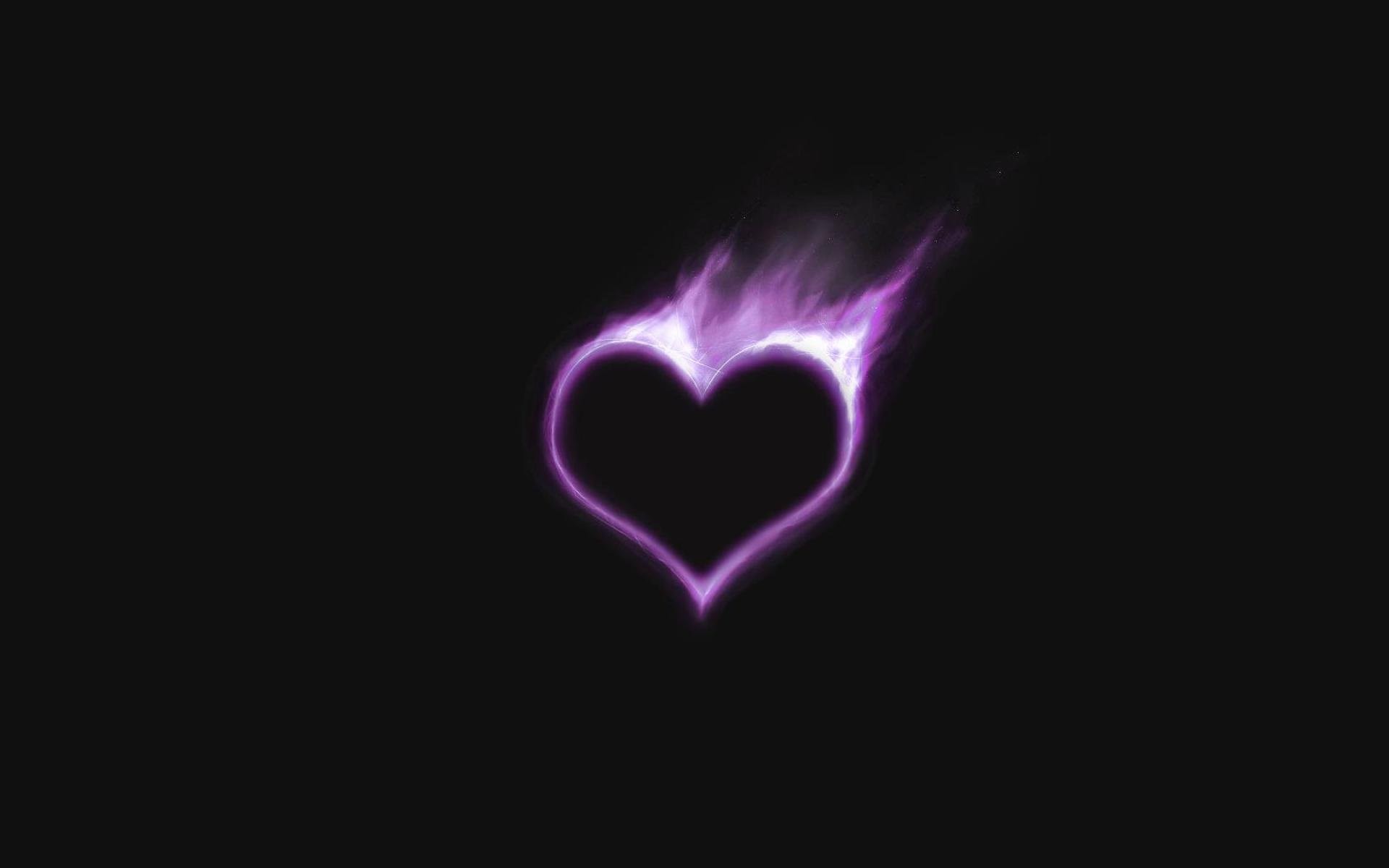 1920x1200 Purple Love Heart