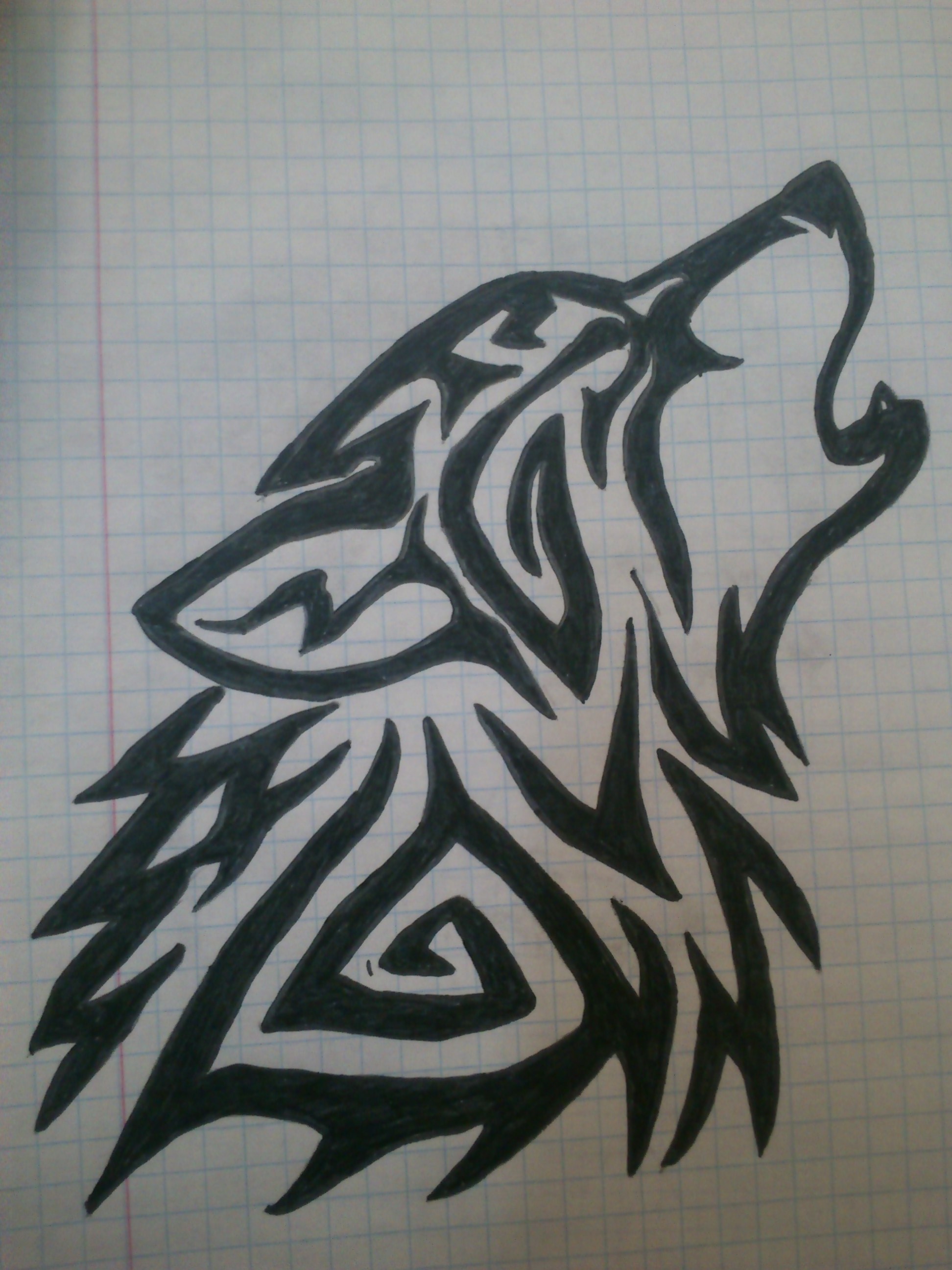 1944x2592 Tribal wolf tattoo drawing by LadyVlaew Tribal wolf tattoo drawing by  LadyVlaew