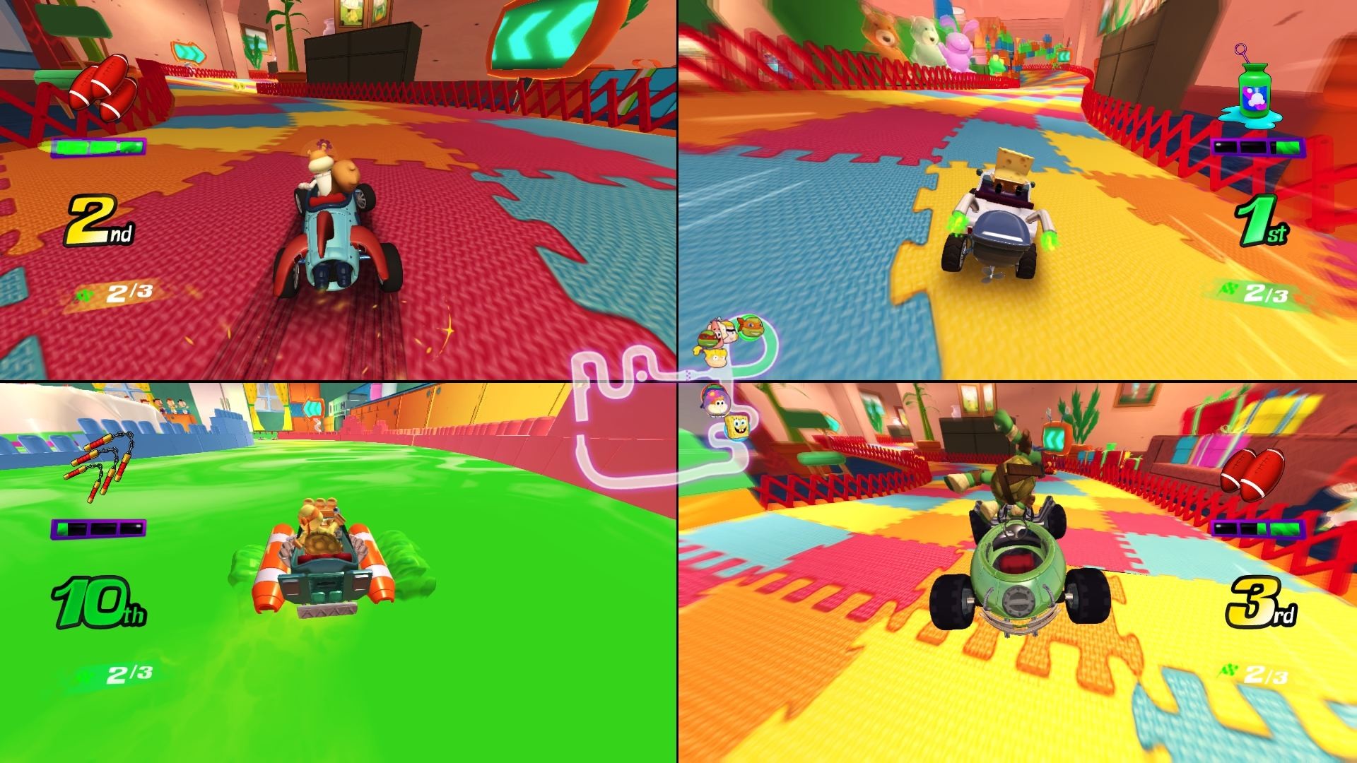 1920x1080 Nickelodeon Kart Racers: Multiplayer-Rennspiel - Screen.
