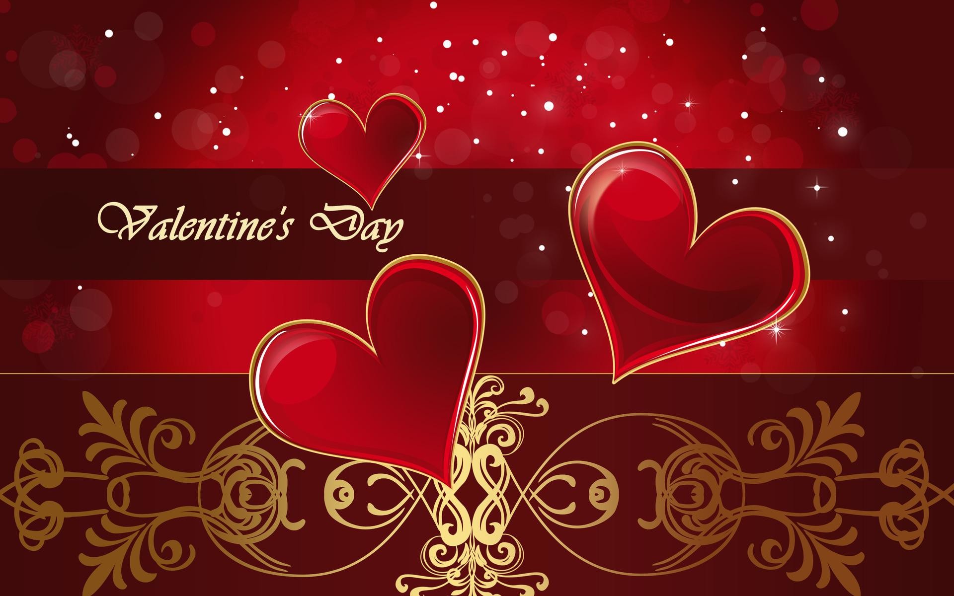 1920x1200 Happy Valentines Day Love Hearts 3D Desktop Wallpaper