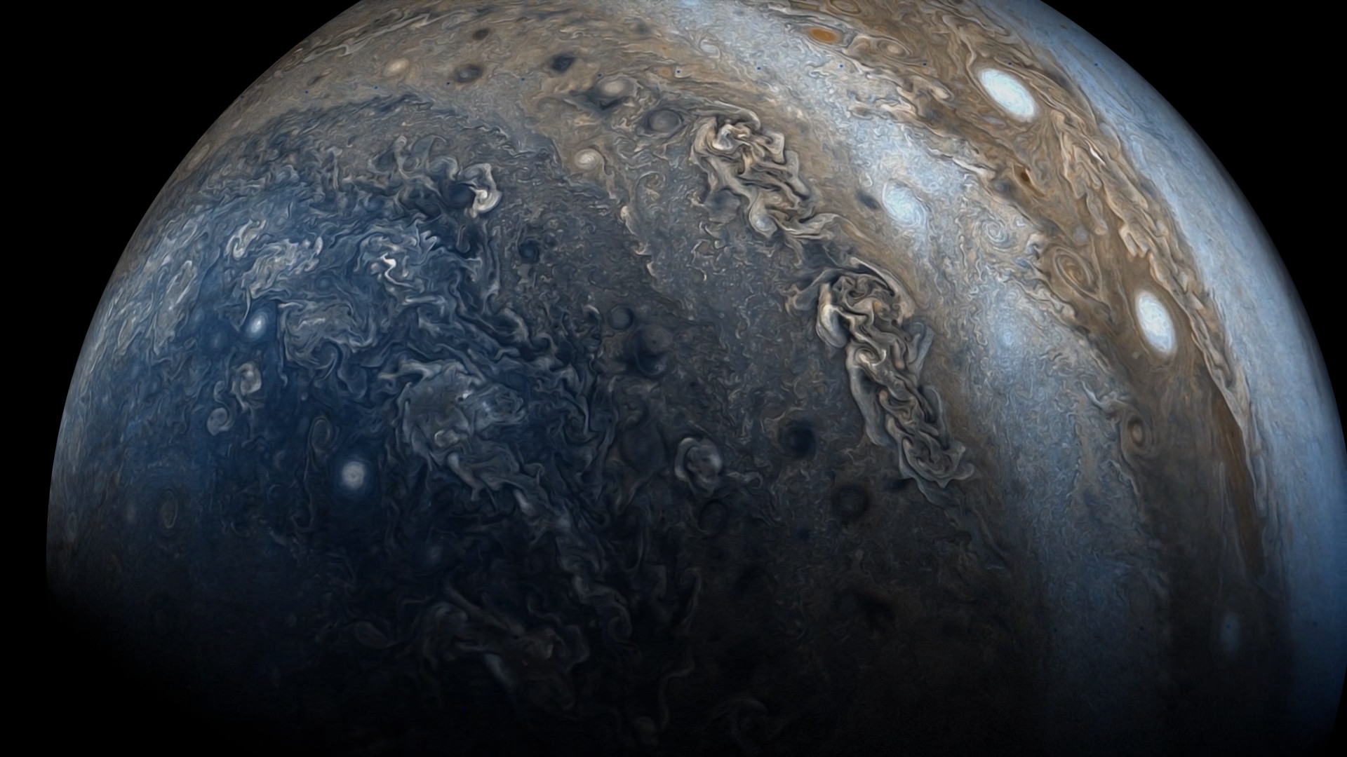 1920x1080 Wallpapers of Jupiter (From the Juno Perijove 06 Flyby) (i.redd.it)