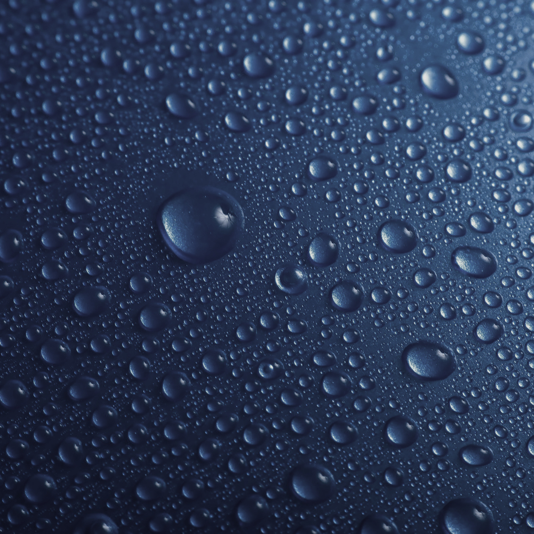 2048x2048 Water blue droplets wallpaper