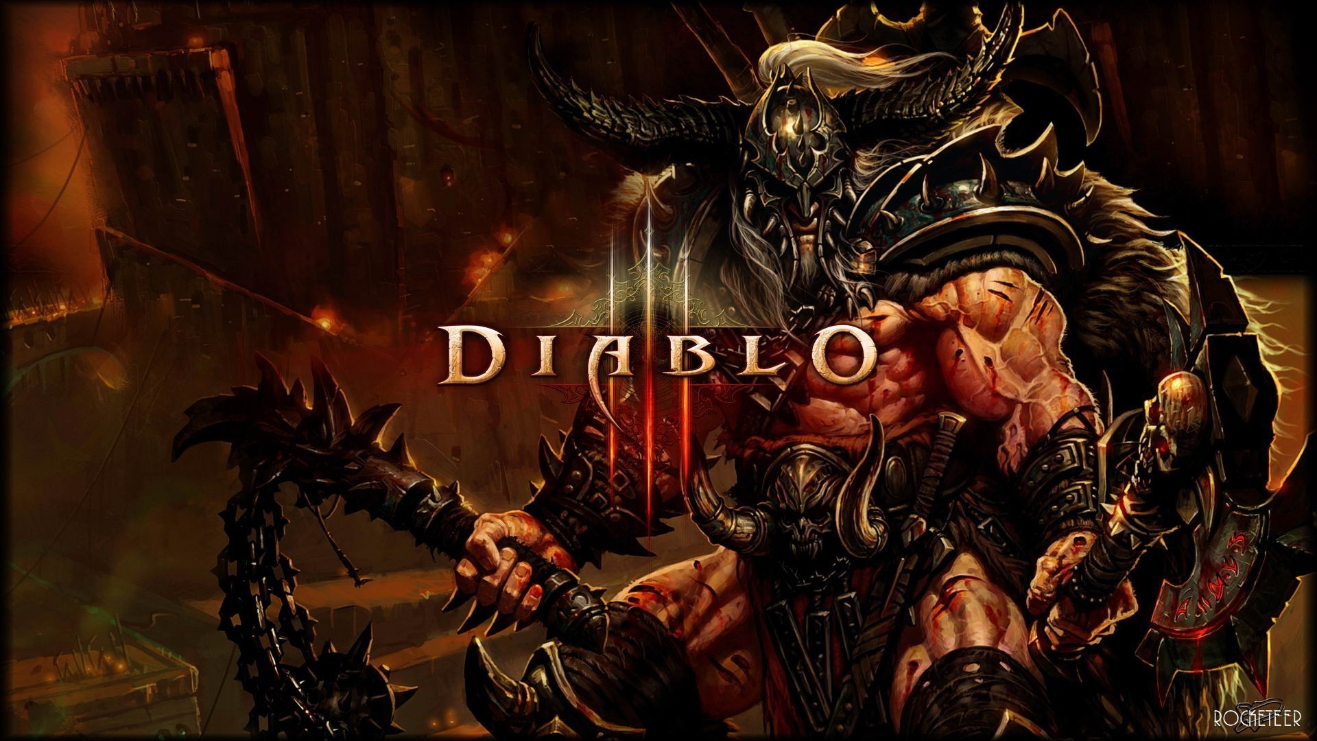 1920x1080  Computerspiele - Diablo III Barbarian (Diablo III) Wallpaper