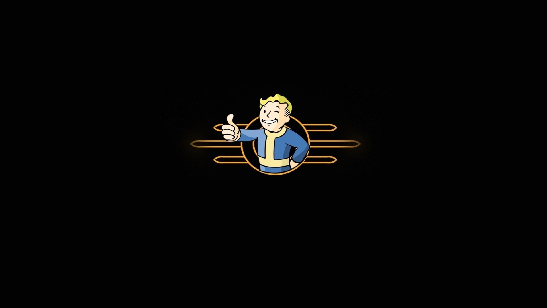 1920x1080 Fallout Vault Logo Fallout 3 Vault Boy Wallpaper