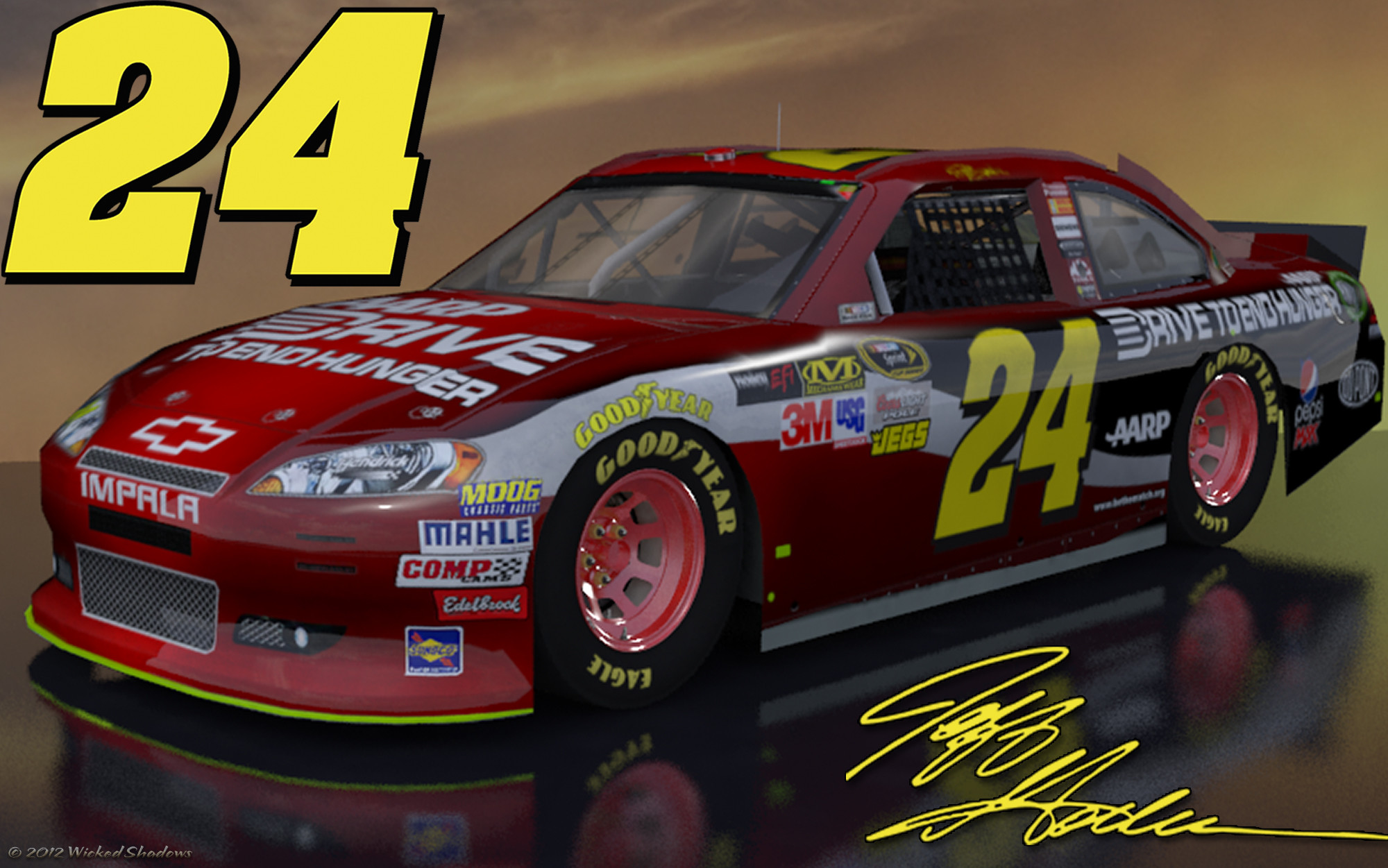 2000x1251 ... wallpapers by wicked shadows jeff gordon drive to end hunger ...