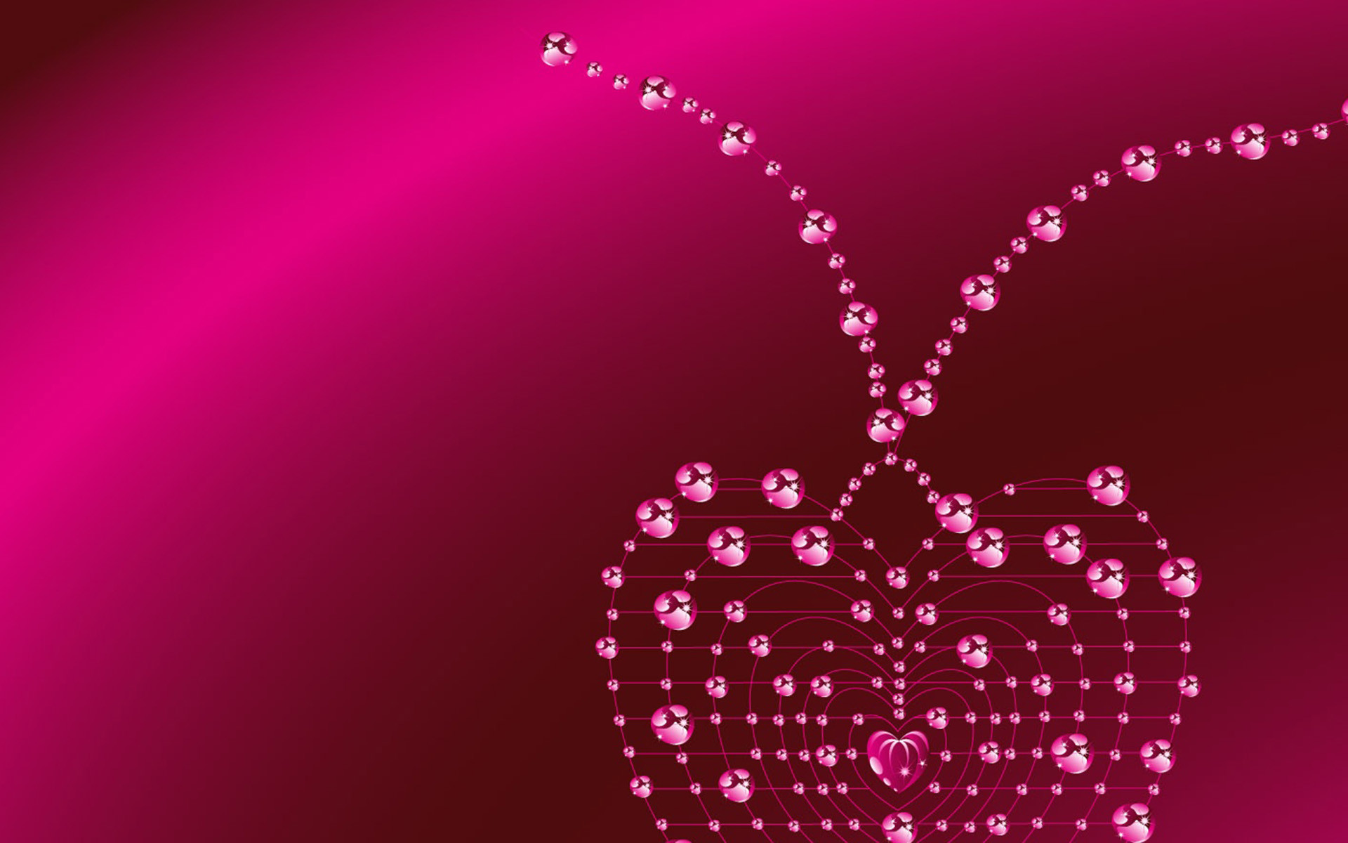 1920x1200 Pink Heart Love HD Wallpaper.