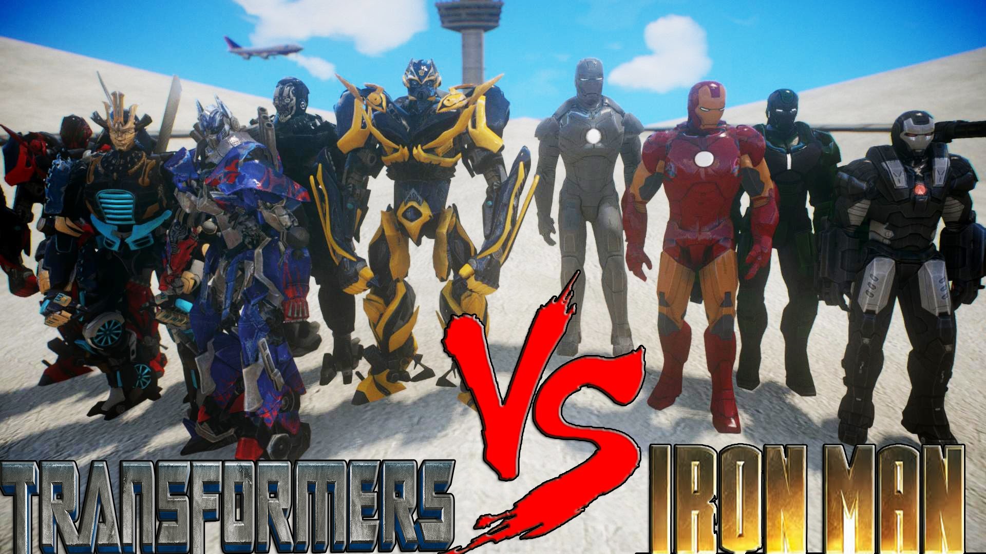 1920x1080 Iron man armors army suit VS Transformers Autobot - EPIC BATTLE - YouTube