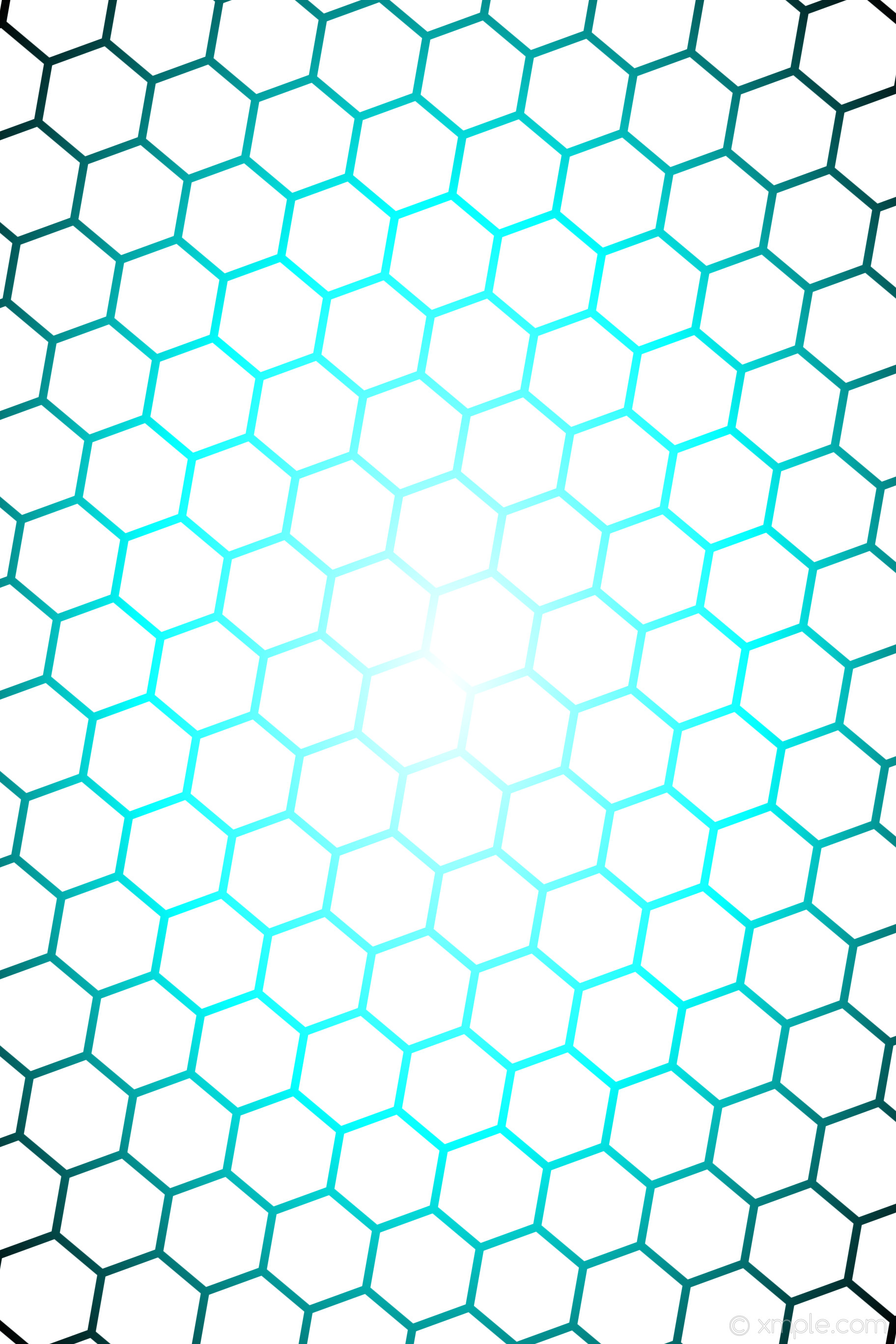 blue hexagon