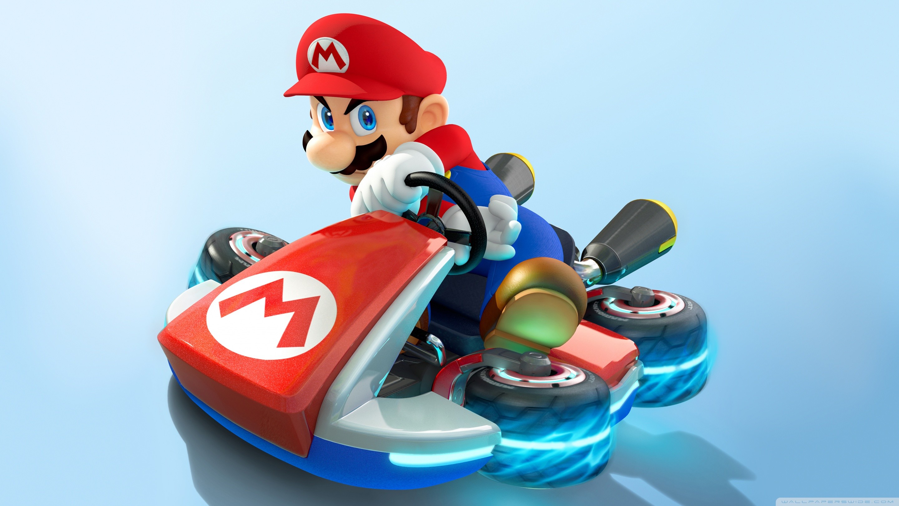 2880x1620 Mario Kart 8 - Mario HD Wide Wallpaper for Widescreen