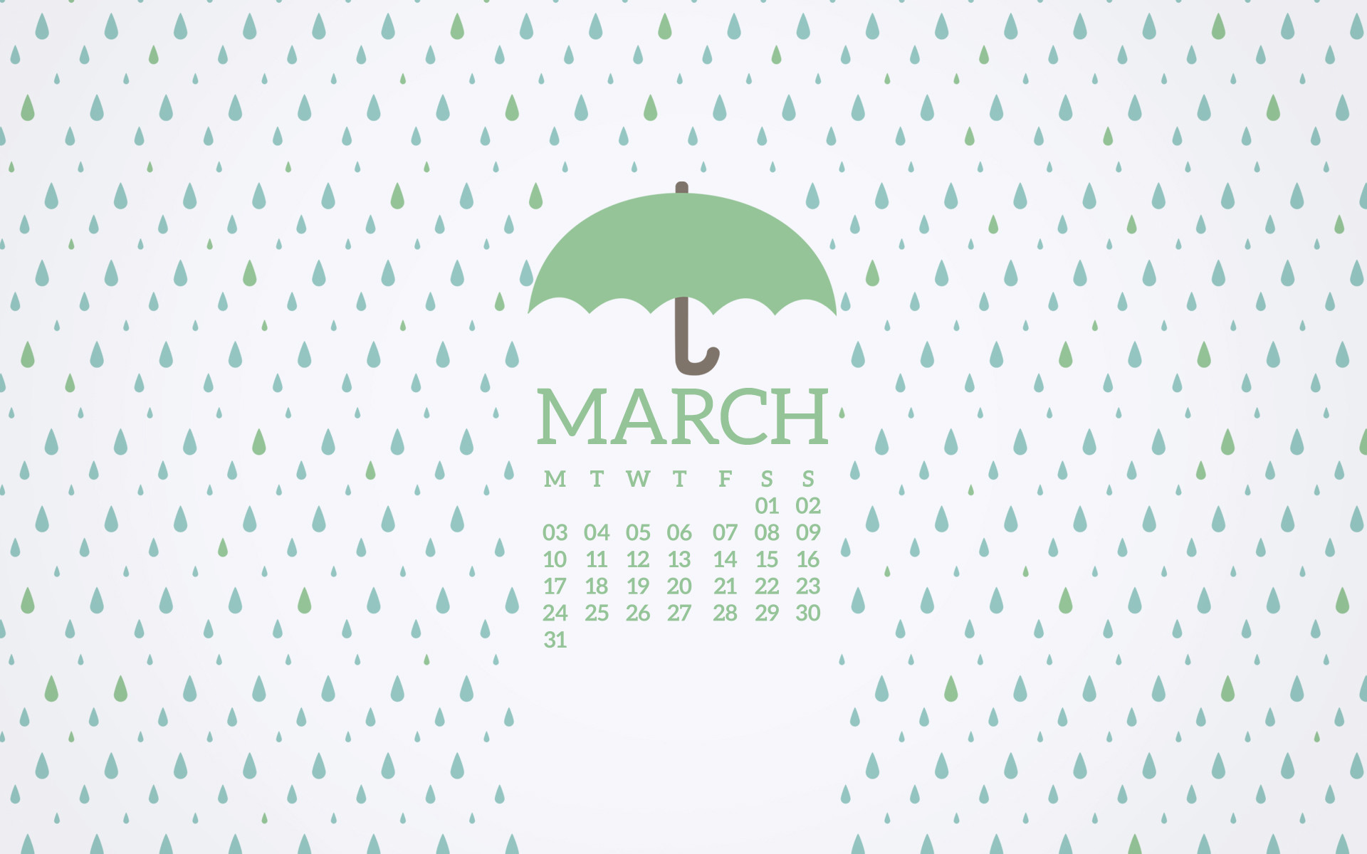 1920x1200 Free (Rainy) Desktop Wallpaper for March 2014!