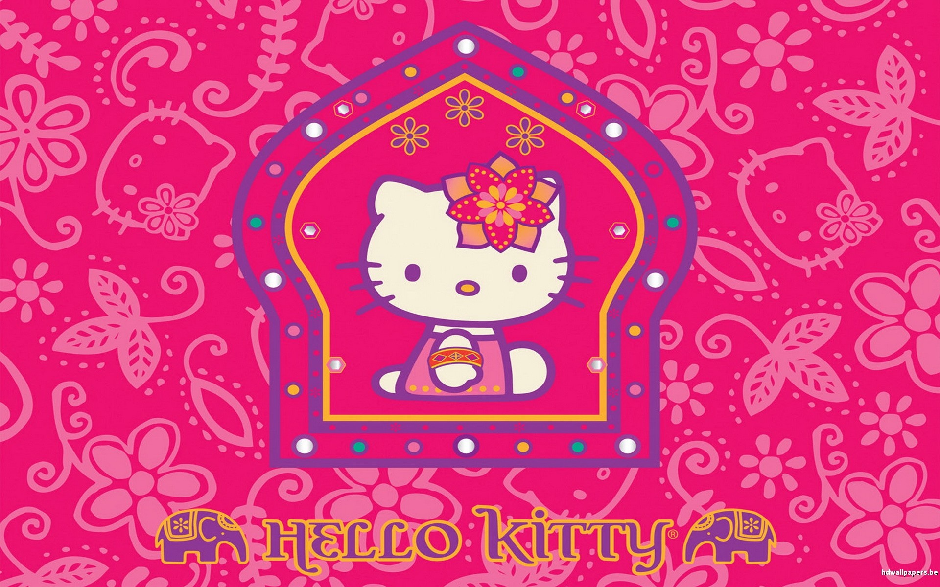 Hello Kitty Halloween Background Sanrio Halloween HD phone wallpaper   Pxfuel