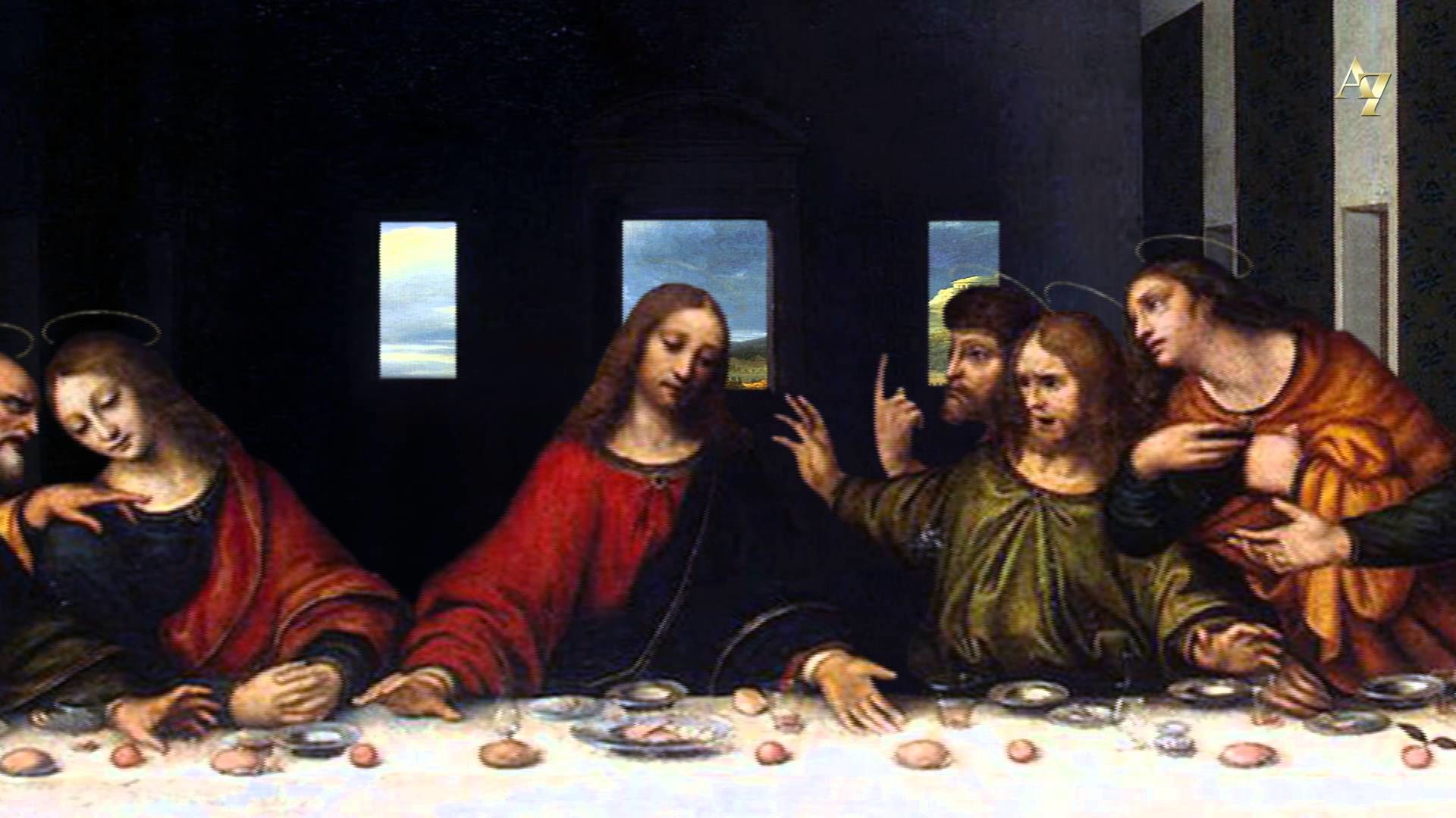 1920x1080 Leonardo da Vinci - The Last Supper - 3D animation
