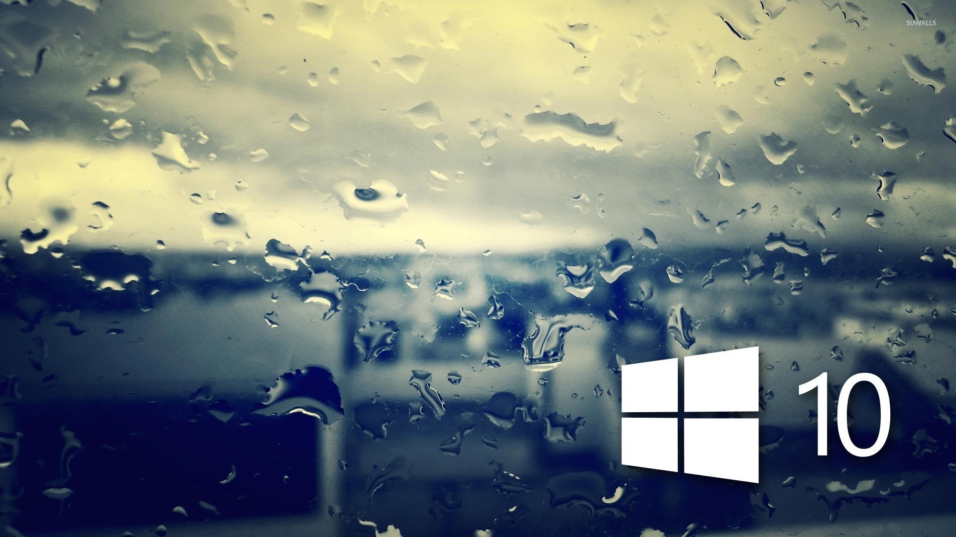 1920x1080  Windows 10 on the rainy window [4] wallpaper  jpg