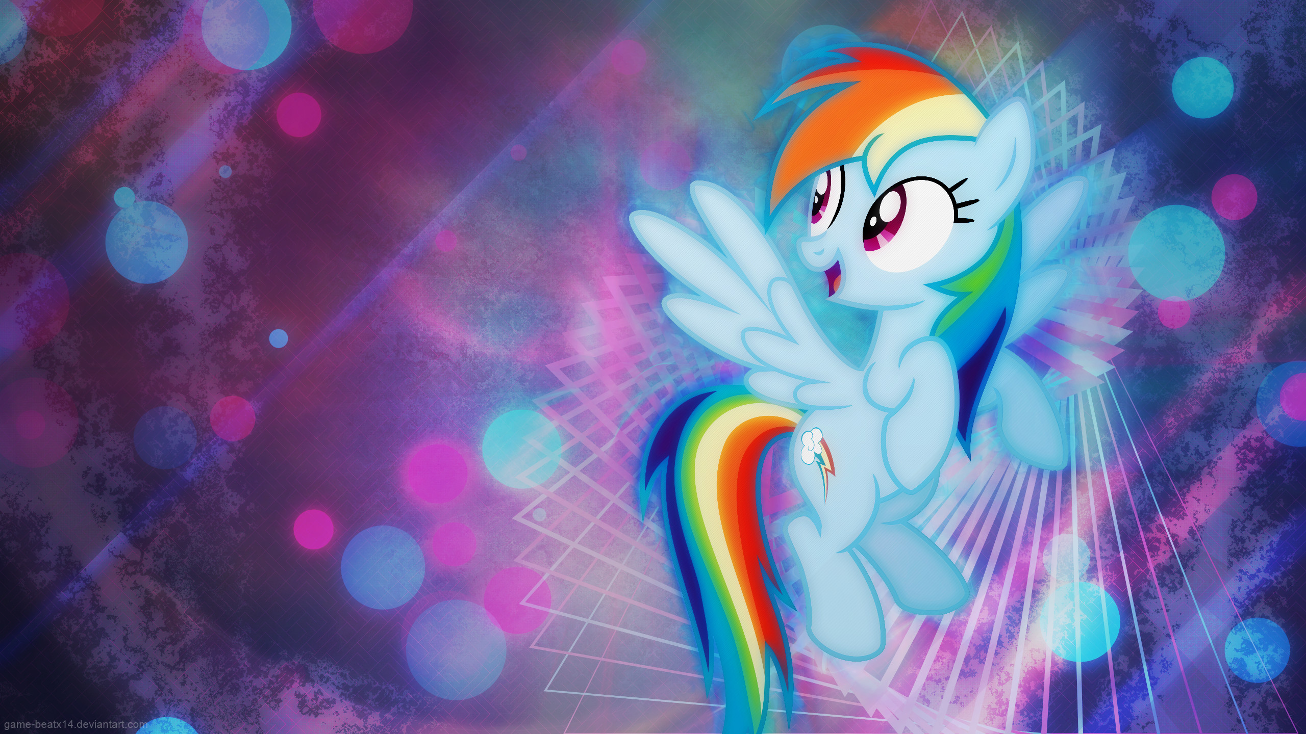 2560x1440 Cartoon - My Little Pony: Friendship is Magic Vector Rainbow Dash My Little  Pony Wallpaper