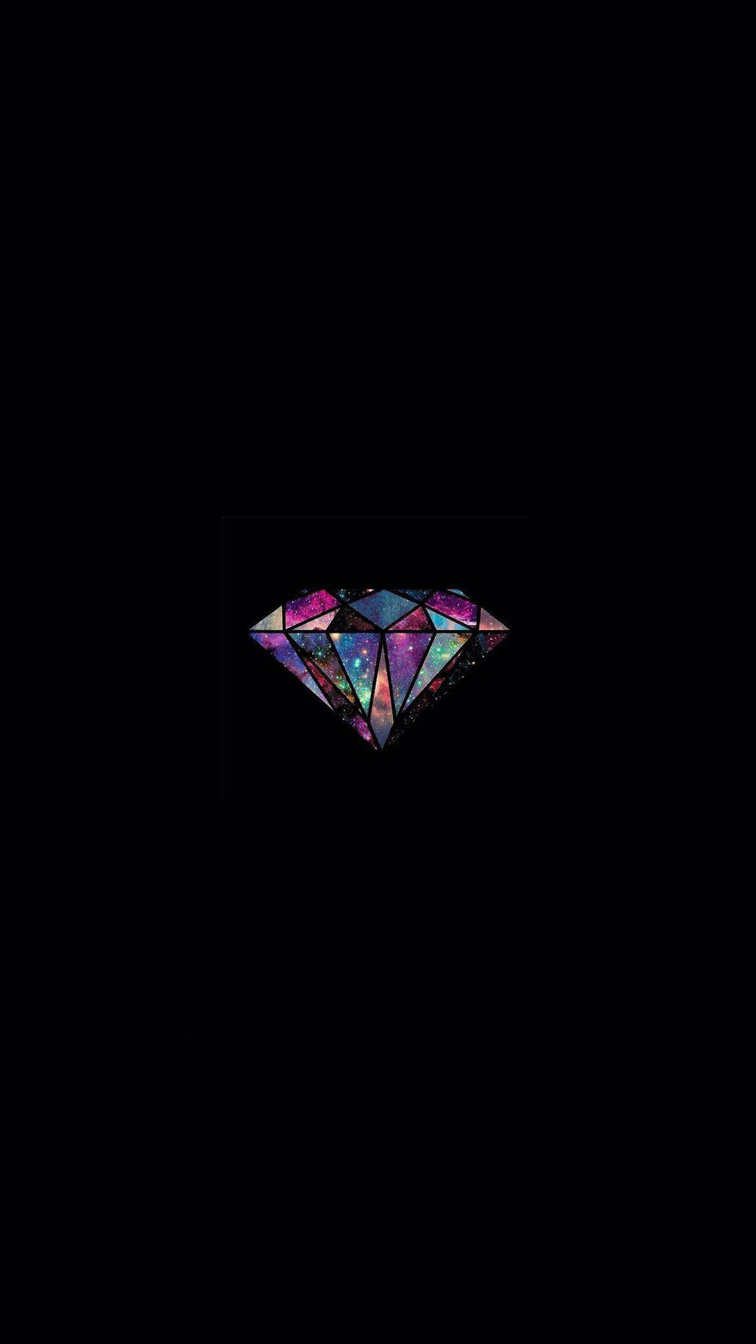 1080x1920 Diamond Universe Minimal Illustration iPhone 6+ HD Wallpaper
