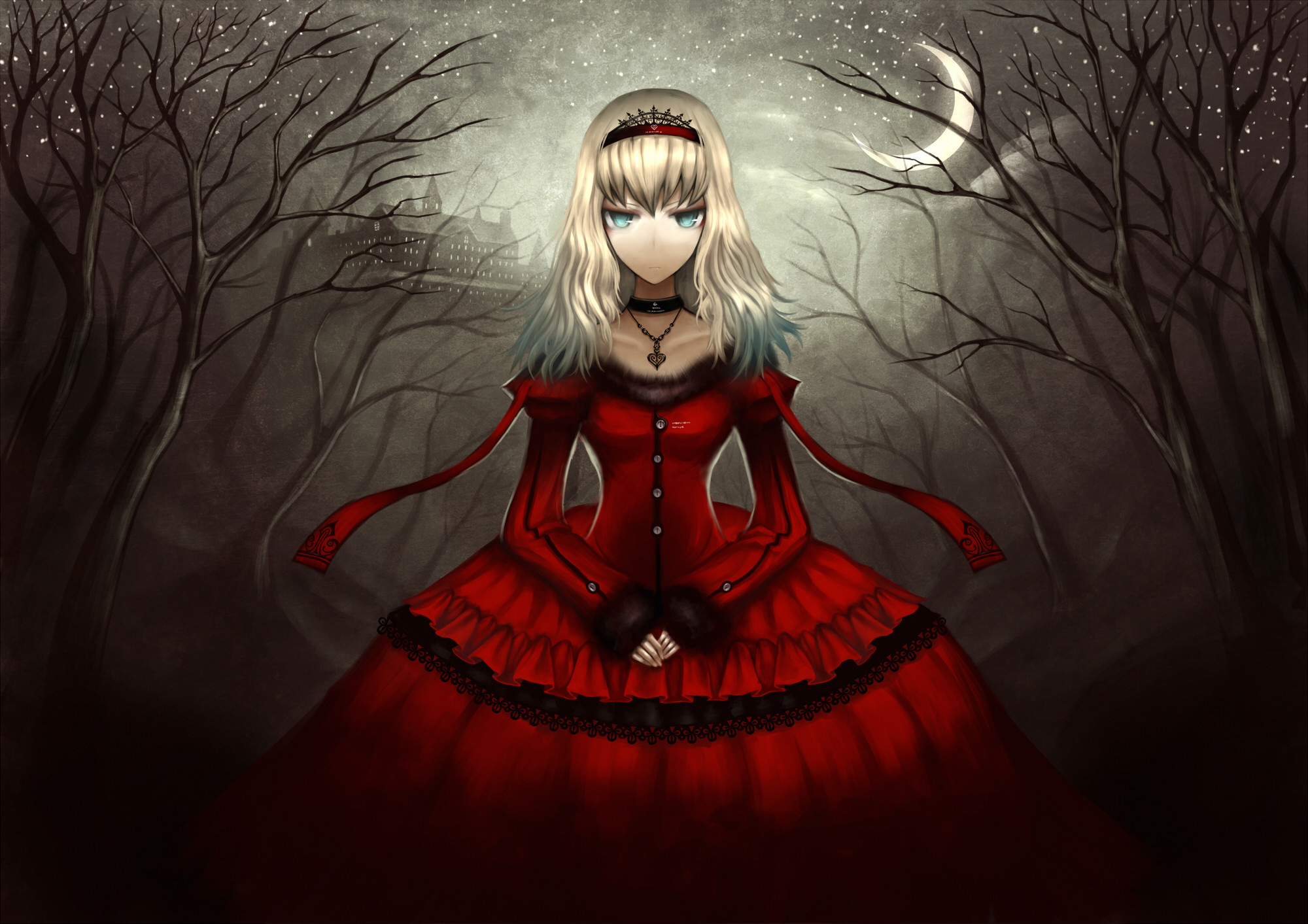 2000x1413 Anime - Alice In Wonderland - Dark Alice Wallpaper