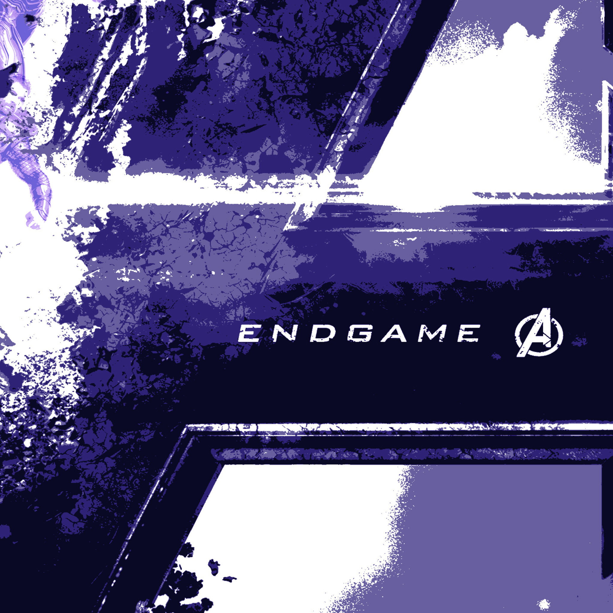 2048x2048 Avengers Endgame Logo Wallpaper
